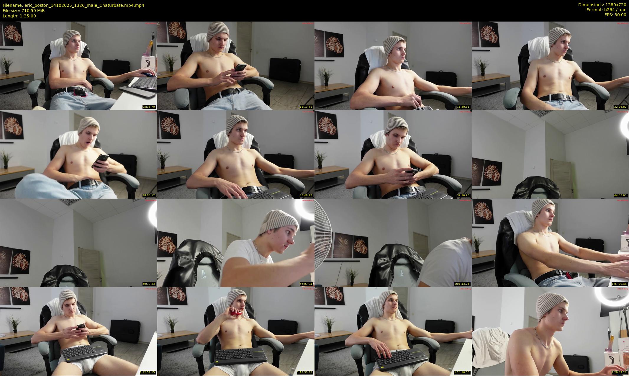 eric_poston — 95 minute Chaturbate male cam show recording, 720p, Oct 14, 2025