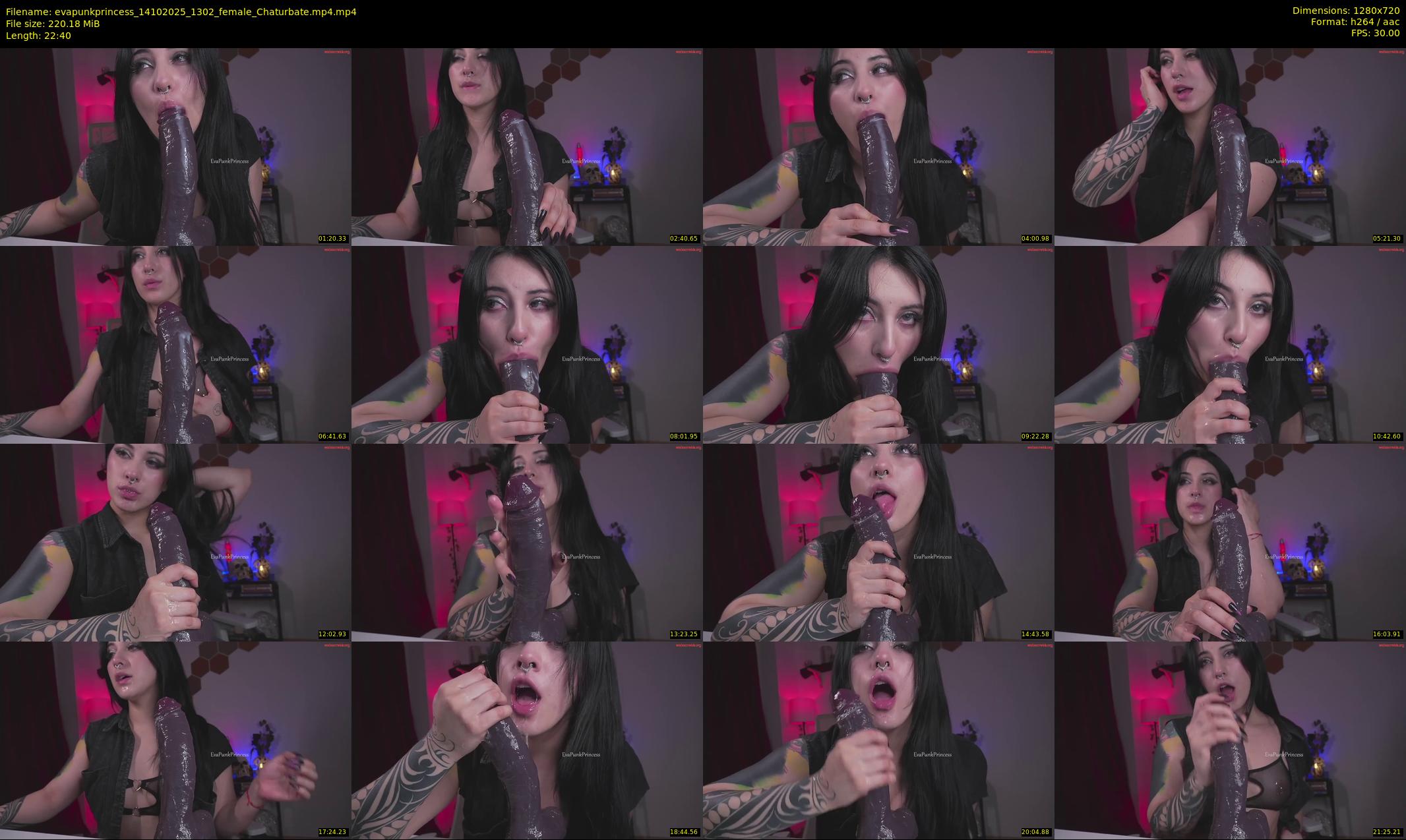 evapunkprincess — 23 minute Chaturbate female cam show recording, 720p, Oct 14, 2025