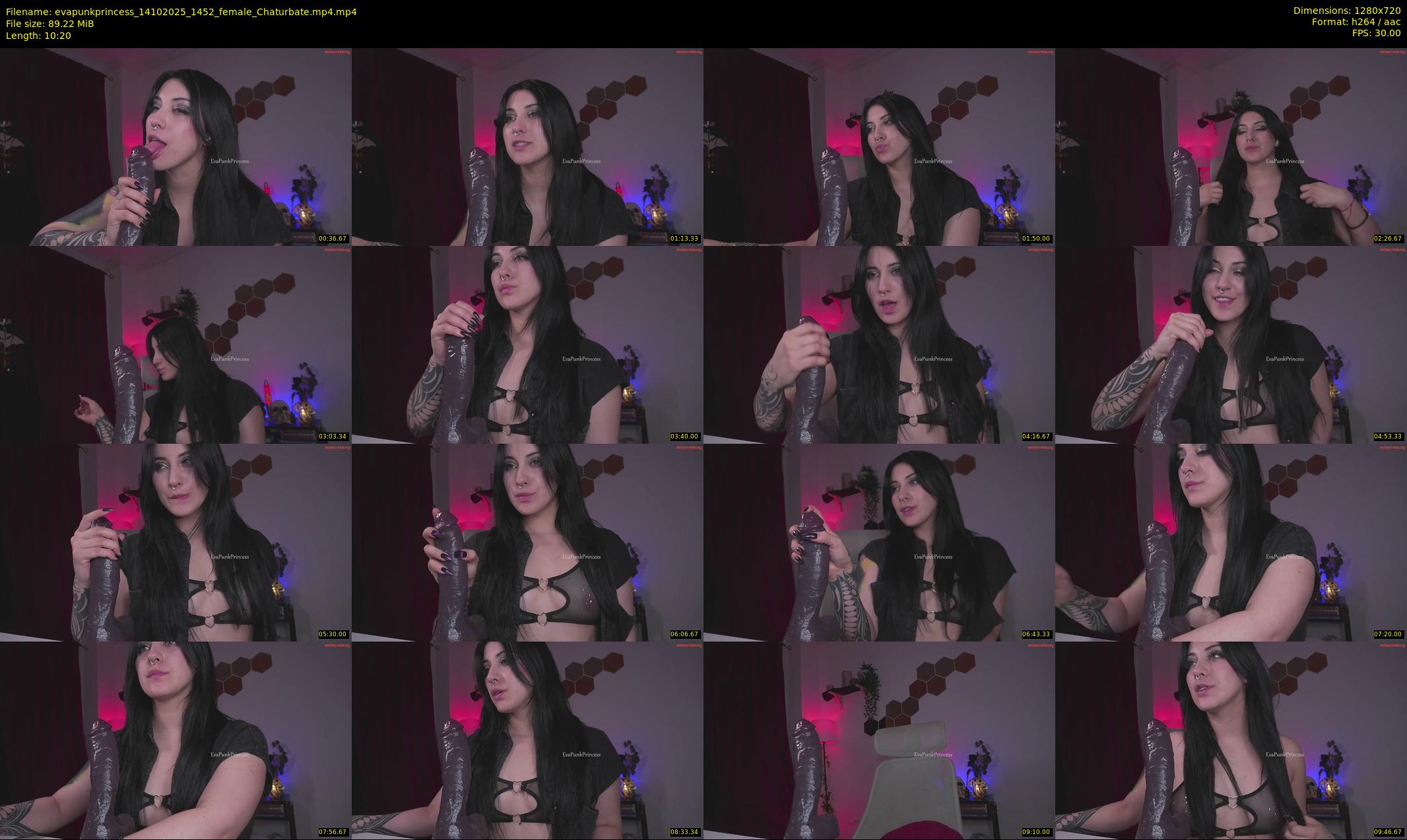 evapunkprincess — 11 minute Chaturbate female cam show recording, 720p, Oct 14, 2025