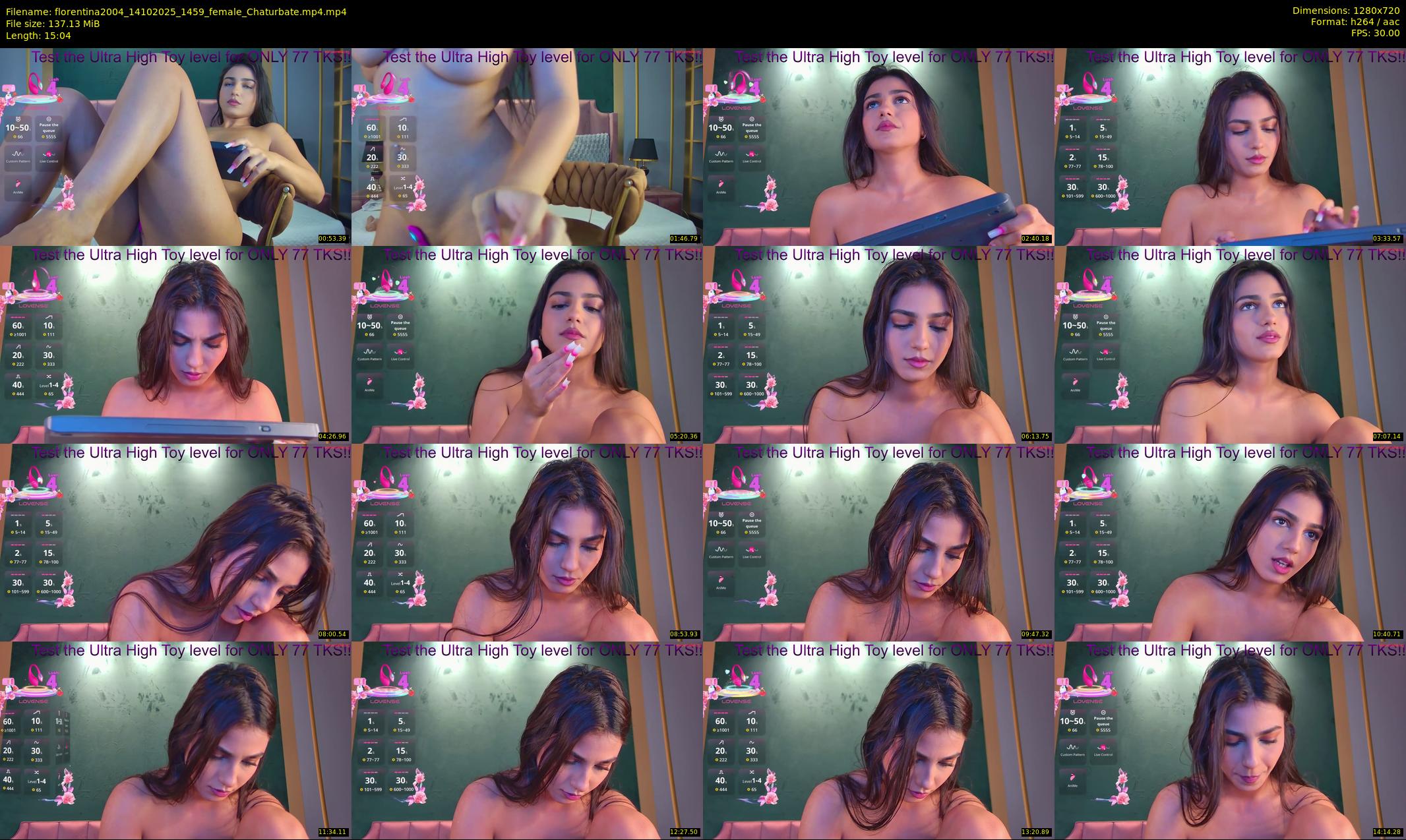florentina2004 — 16 minute Chaturbate female cam show recording, 720p, Oct 14, 2025