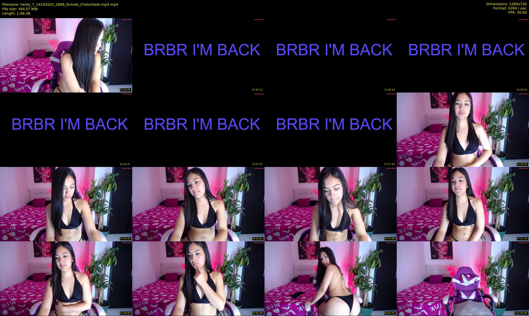 heidy_7 — 67 minute Chaturbate female cam show recording, 720p, Oct 14, 2025