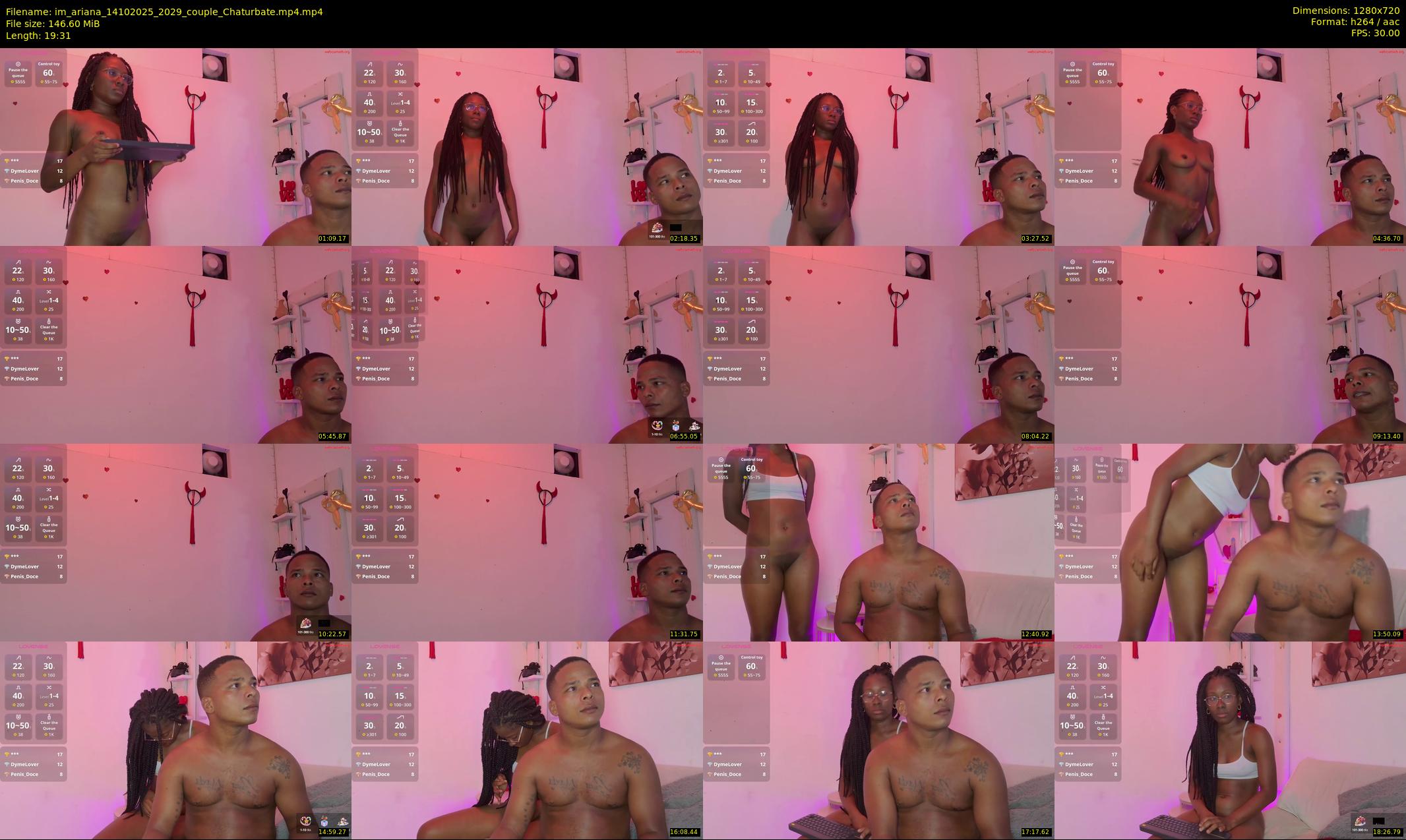 im_ariana — 20 minute Chaturbate couple cam show recording, 720p, Oct 14, 2025