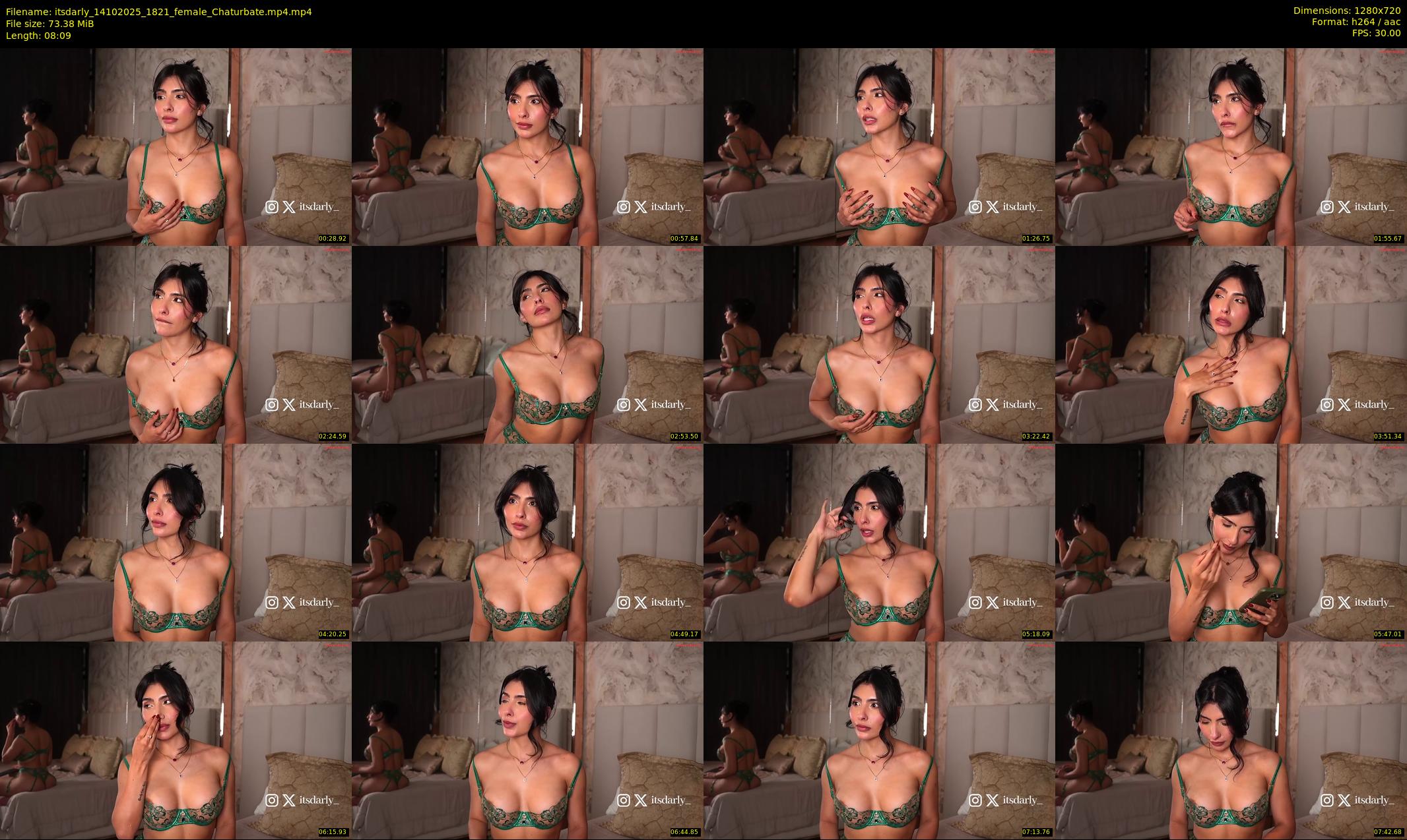 itsdarly — 9 minute Chaturbate female cam show recording, 720p, Oct 14, 2025