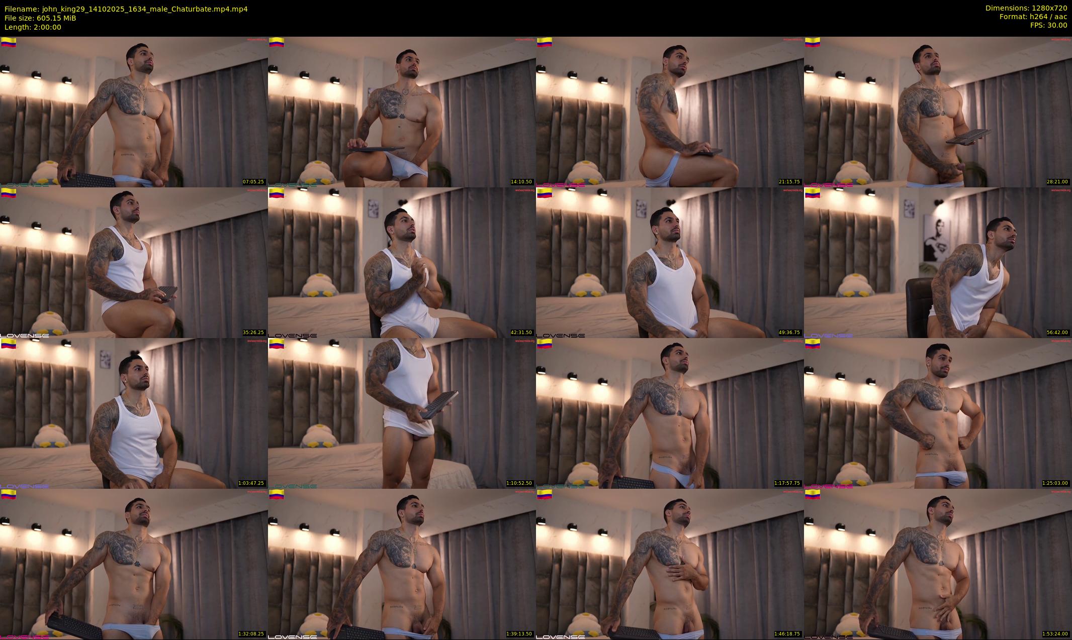 john_king29 — 120 minute Chaturbate male cam show recording, 720p, Oct 14, 2025
