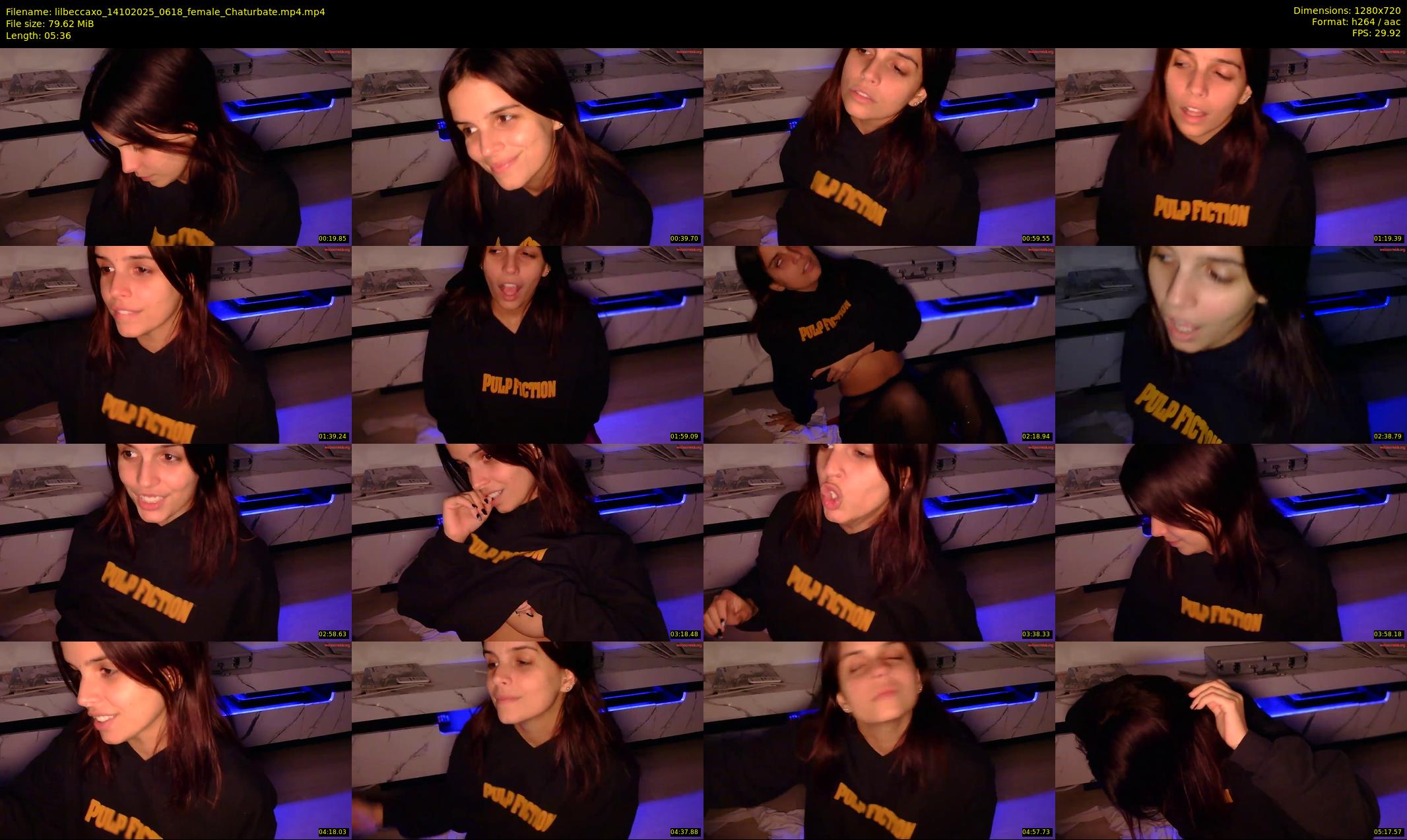 lilbeccaxo — 6 minute Chaturbate female cam show recording, 720p, Oct 14, 2025