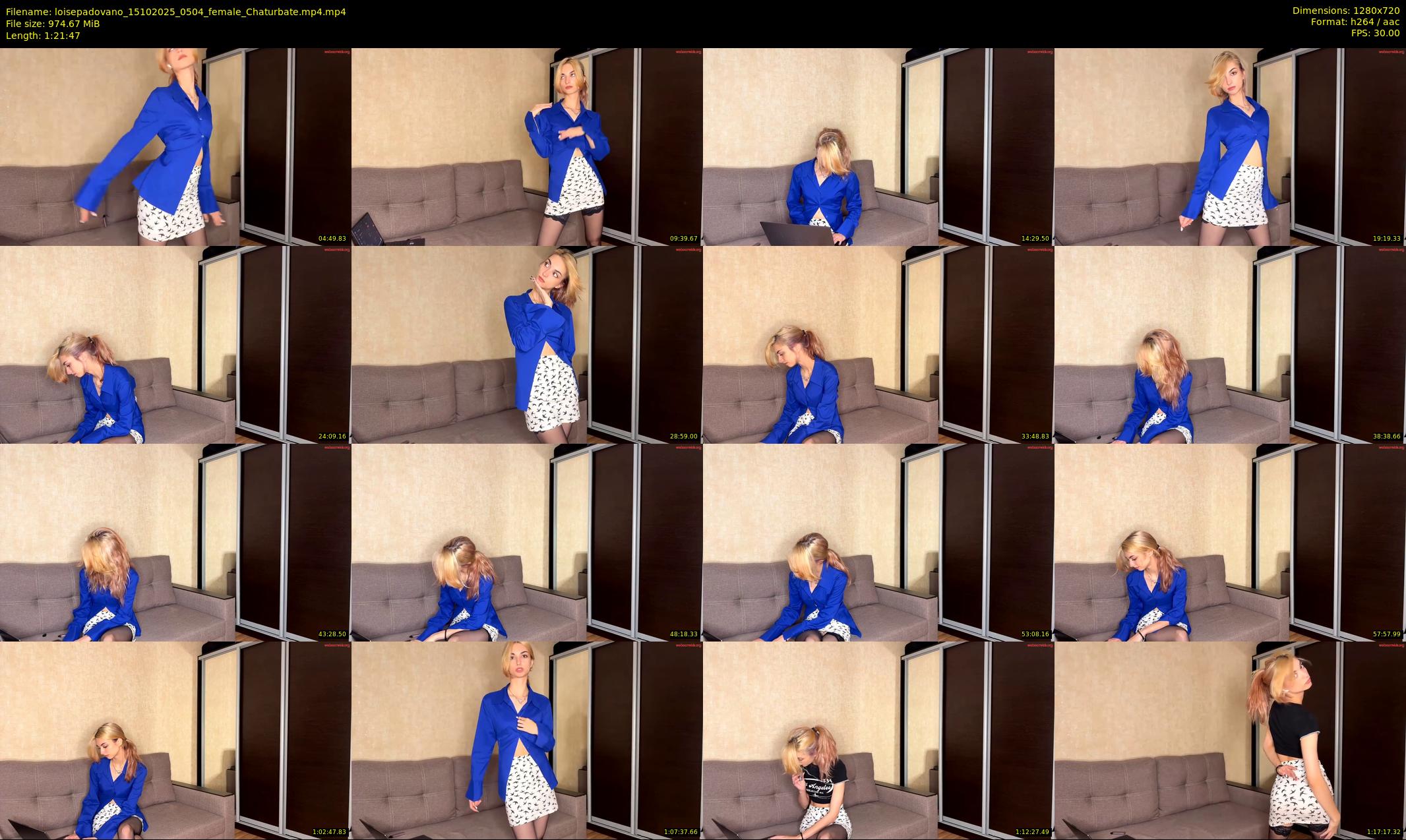 loisepadovano — 82 minute Chaturbate female cam show recording, 720p, Oct 15, 2025