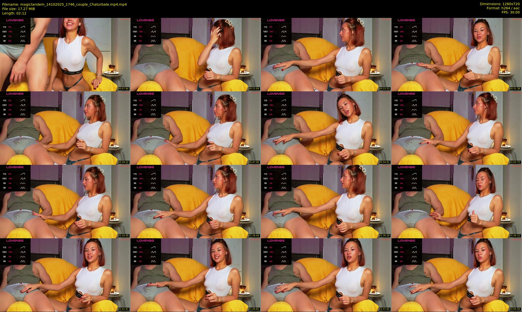 magictandem — 3 minute Chaturbate couple cam show recording, 720p, Oct 14, 2025