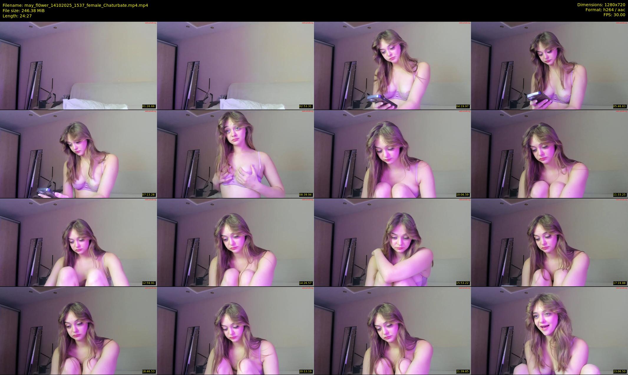 may_fl0wer — 25 minute Chaturbate female cam show recording, 720p, Oct 14, 2025