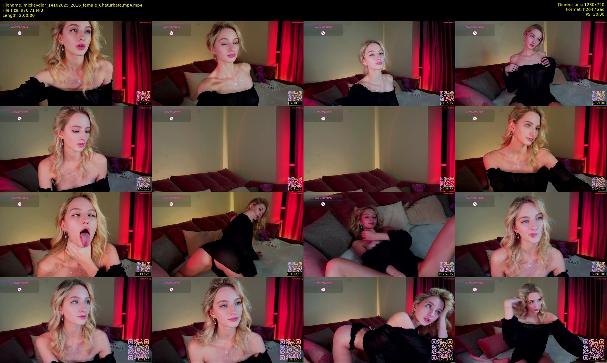 mickeydior — 120 minute Chaturbate female cam show recording, 720p, Oct 14, 2025