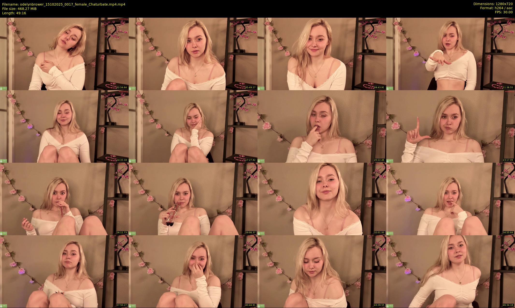odelynbrower — 50 minute Chaturbate female cam show recording, 720p, Oct 15, 2025