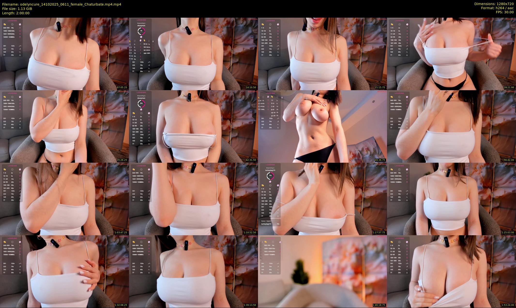 odelyncure — 120 minute Chaturbate female cam show recording, 720p, Oct 14, 2025