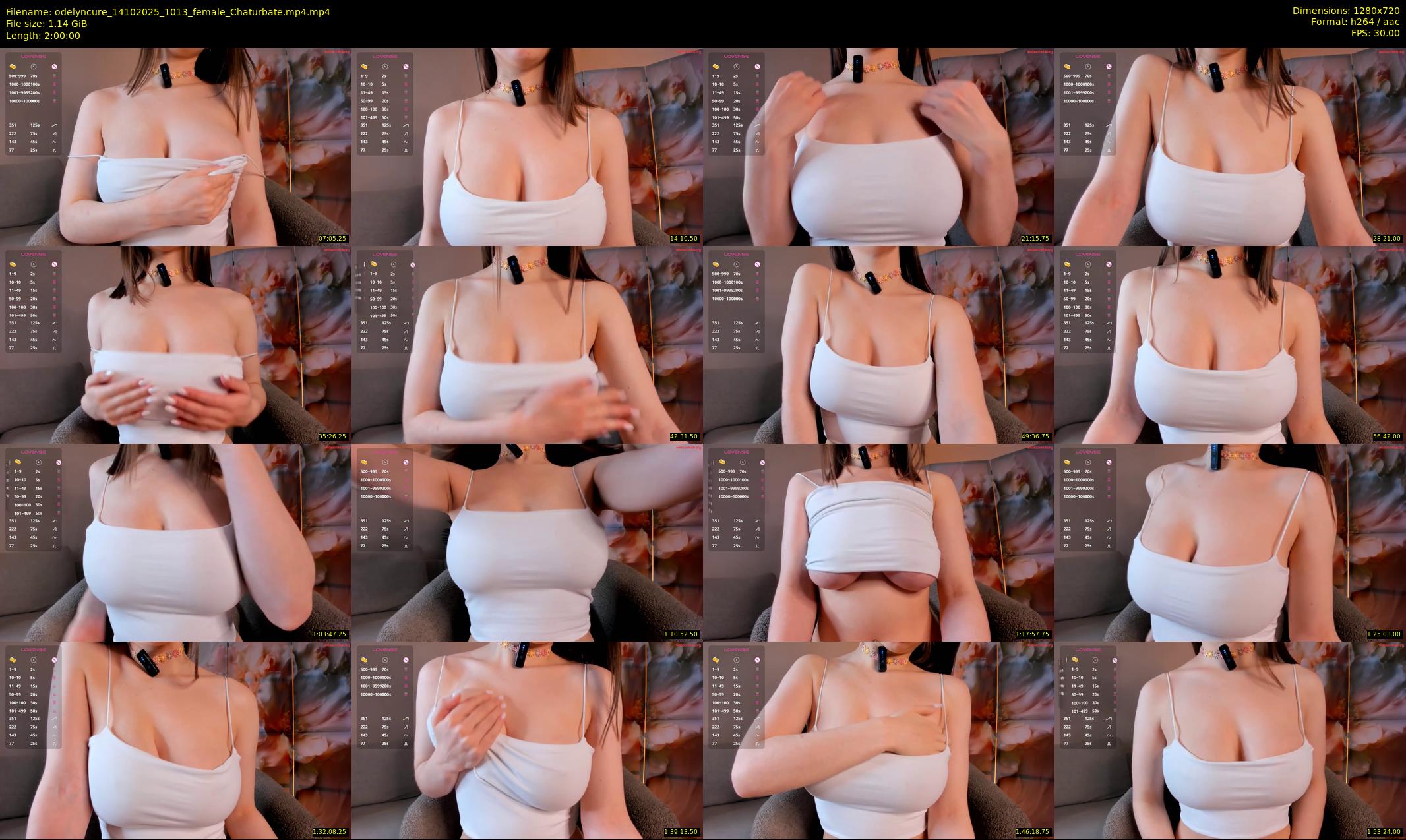 odelyncure — 120 minute Chaturbate female cam show recording, 720p, Oct 14, 2025
