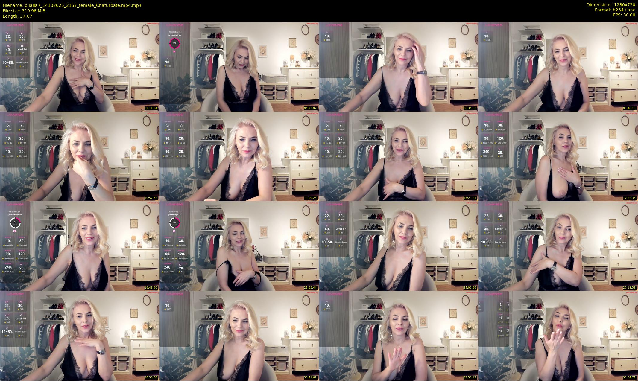 ollalla7 — 38 minute Chaturbate female cam show recording, 720p, Oct 14, 2025