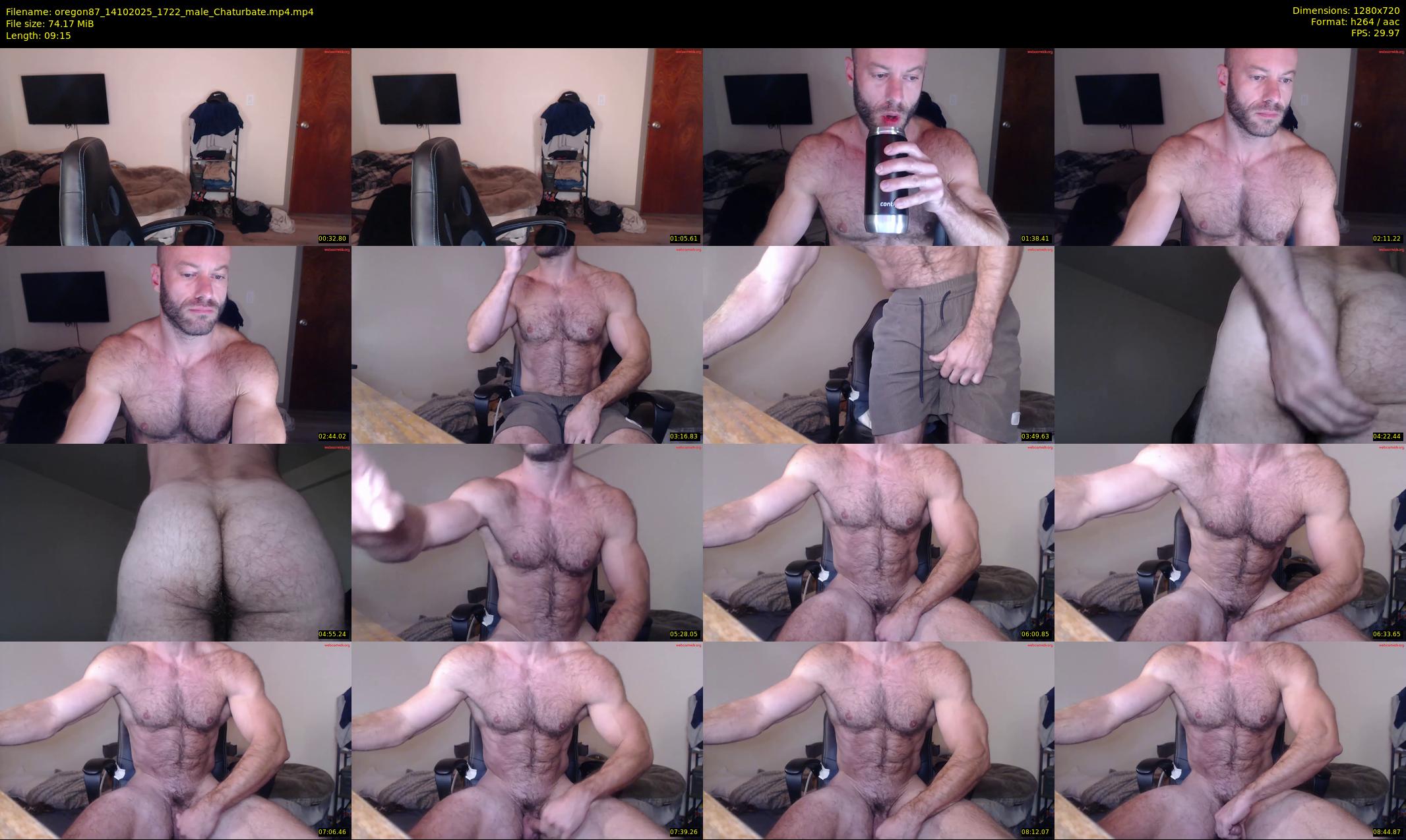 oregon87 — 10 minute Chaturbate male cam show recording, 720p, Oct 14, 2025