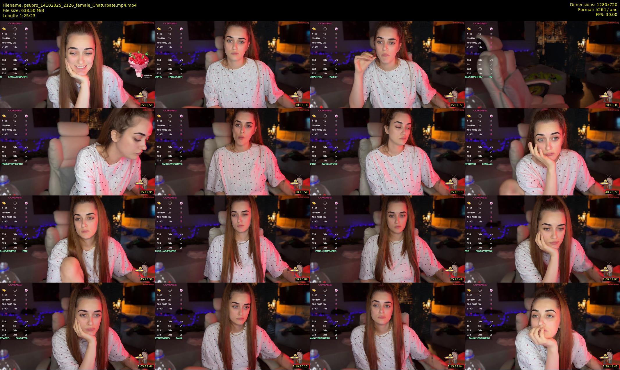 ps6pro — 86 minute Chaturbate female cam show recording, 720p, Oct 14, 2025