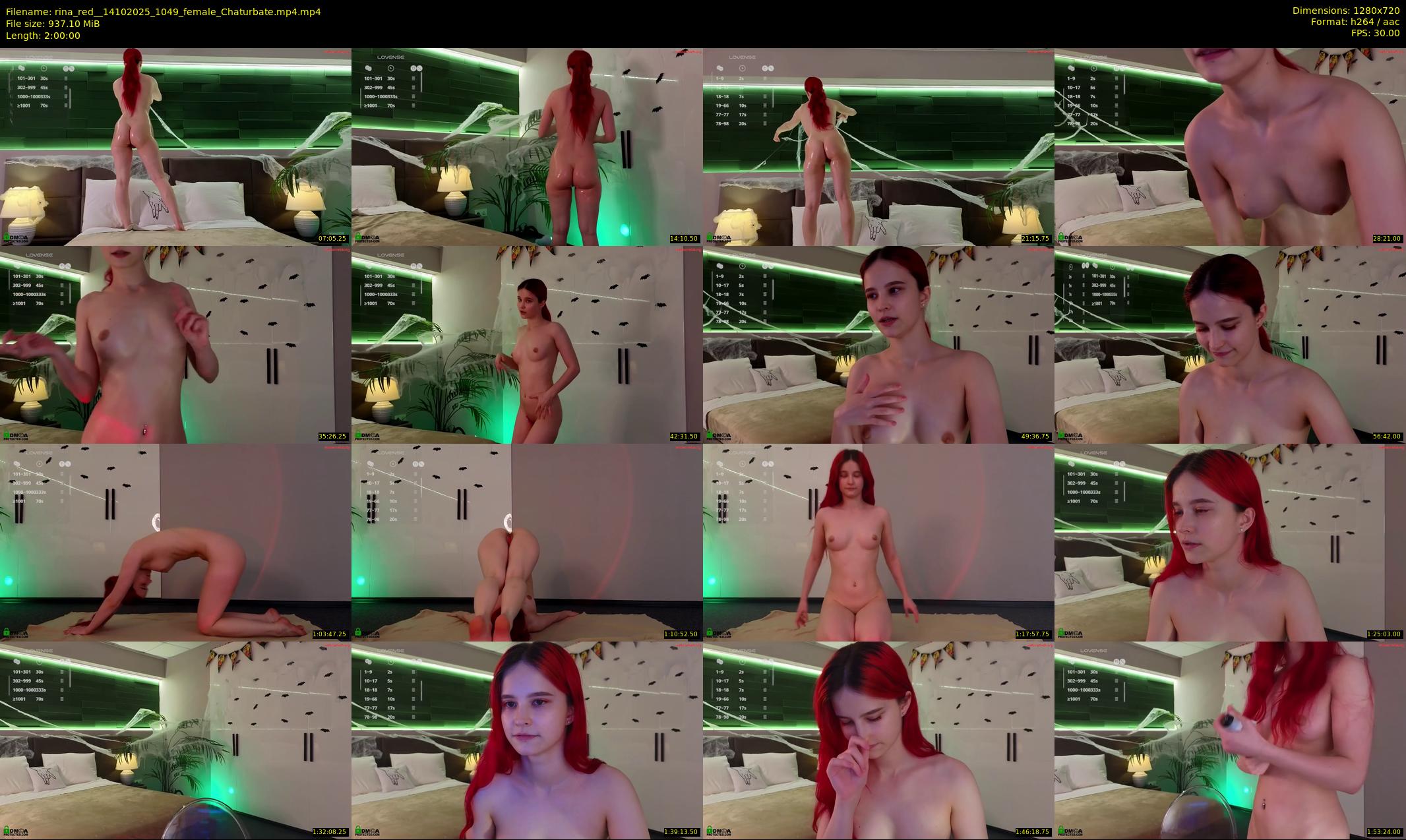 rina_red_ — 120 minute Chaturbate female cam show recording, 720p, Oct 14, 2025