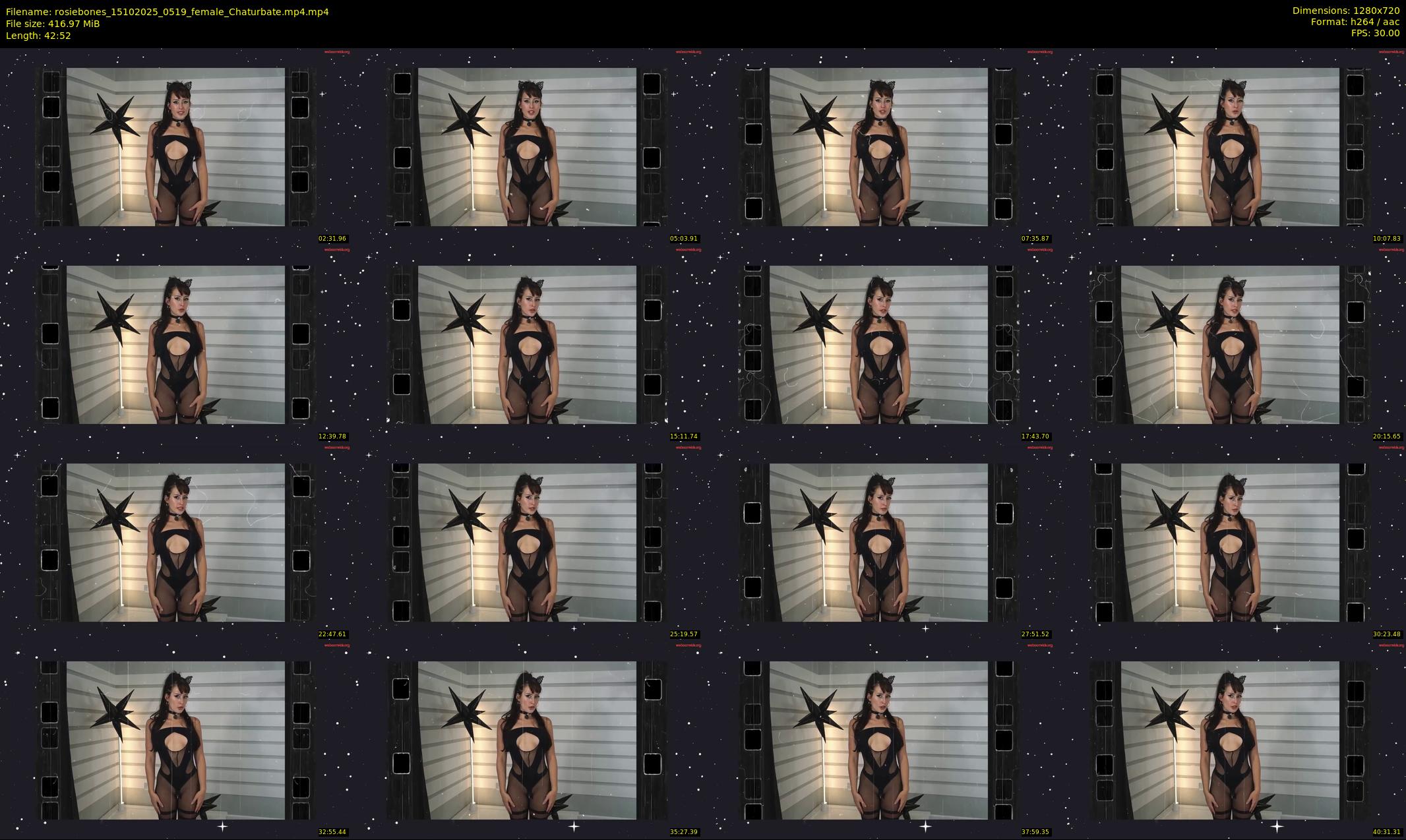rosiebones — 43 minute Chaturbate female cam show recording, 720p, Oct 15, 2025