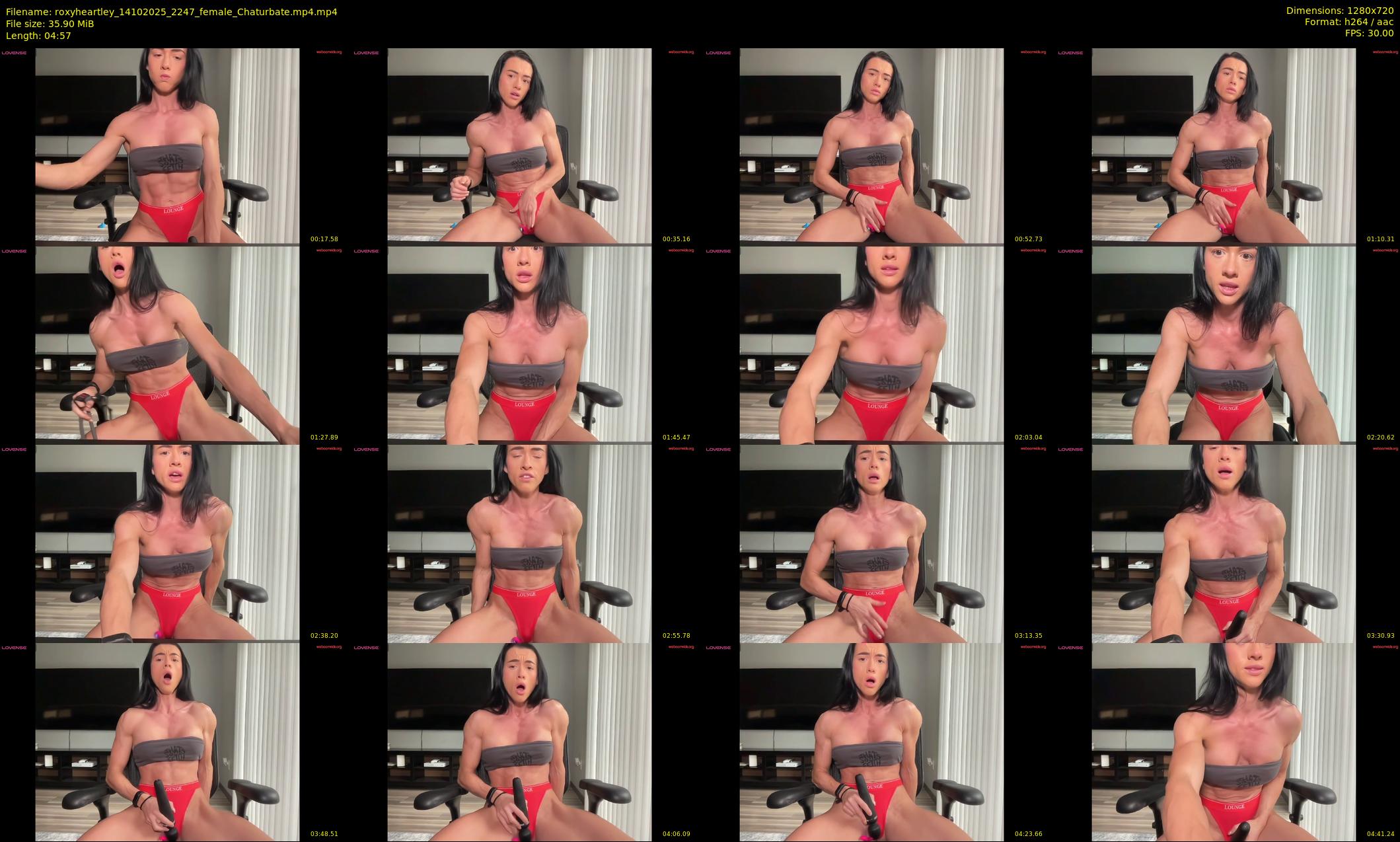 roxyheartley — 5 minute Chaturbate female cam show recording, 720p, Oct 14, 2025