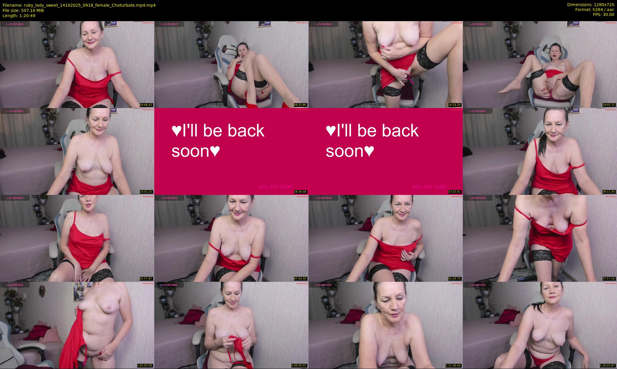 ruby_lady_sweet — 81 minute Chaturbate female cam show recording, 720p, Oct 14, 2025