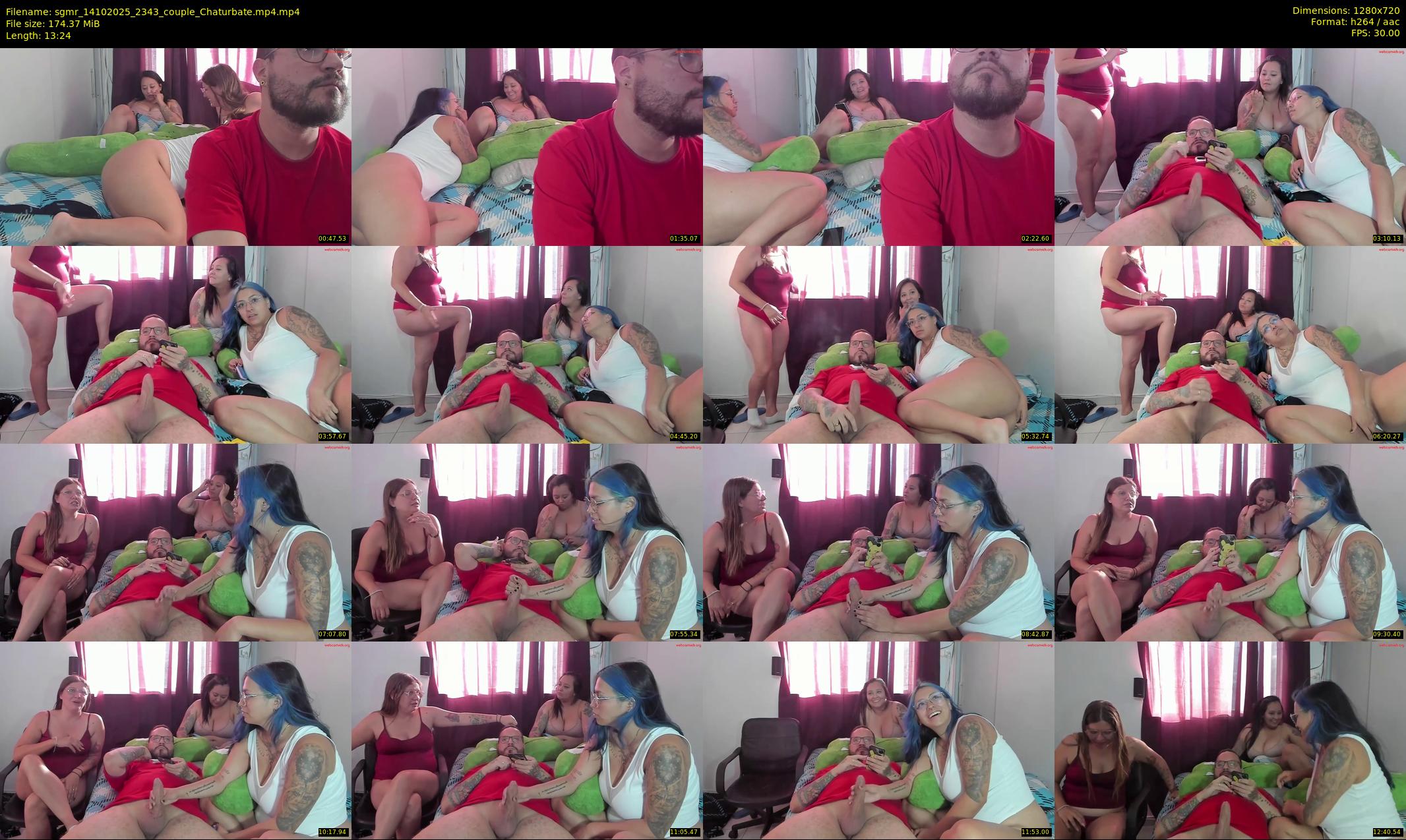 sgmr — 14 minute Chaturbate couple cam show recording, 720p, Oct 14, 2025