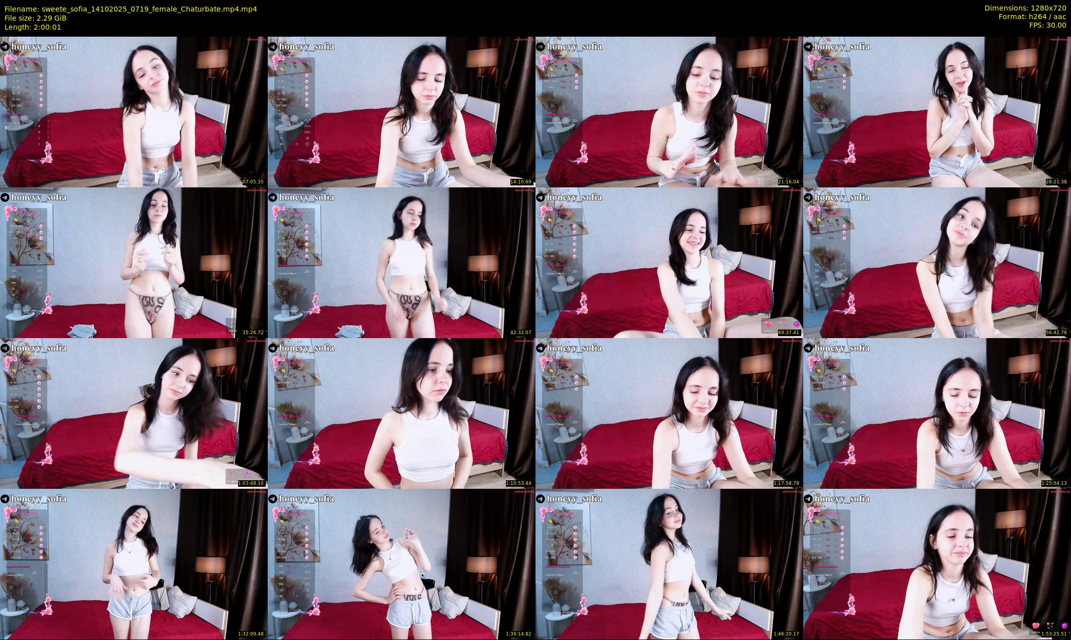 sweete_sofia — 121 minute Chaturbate female cam show recording, 720p, Oct 14, 2025