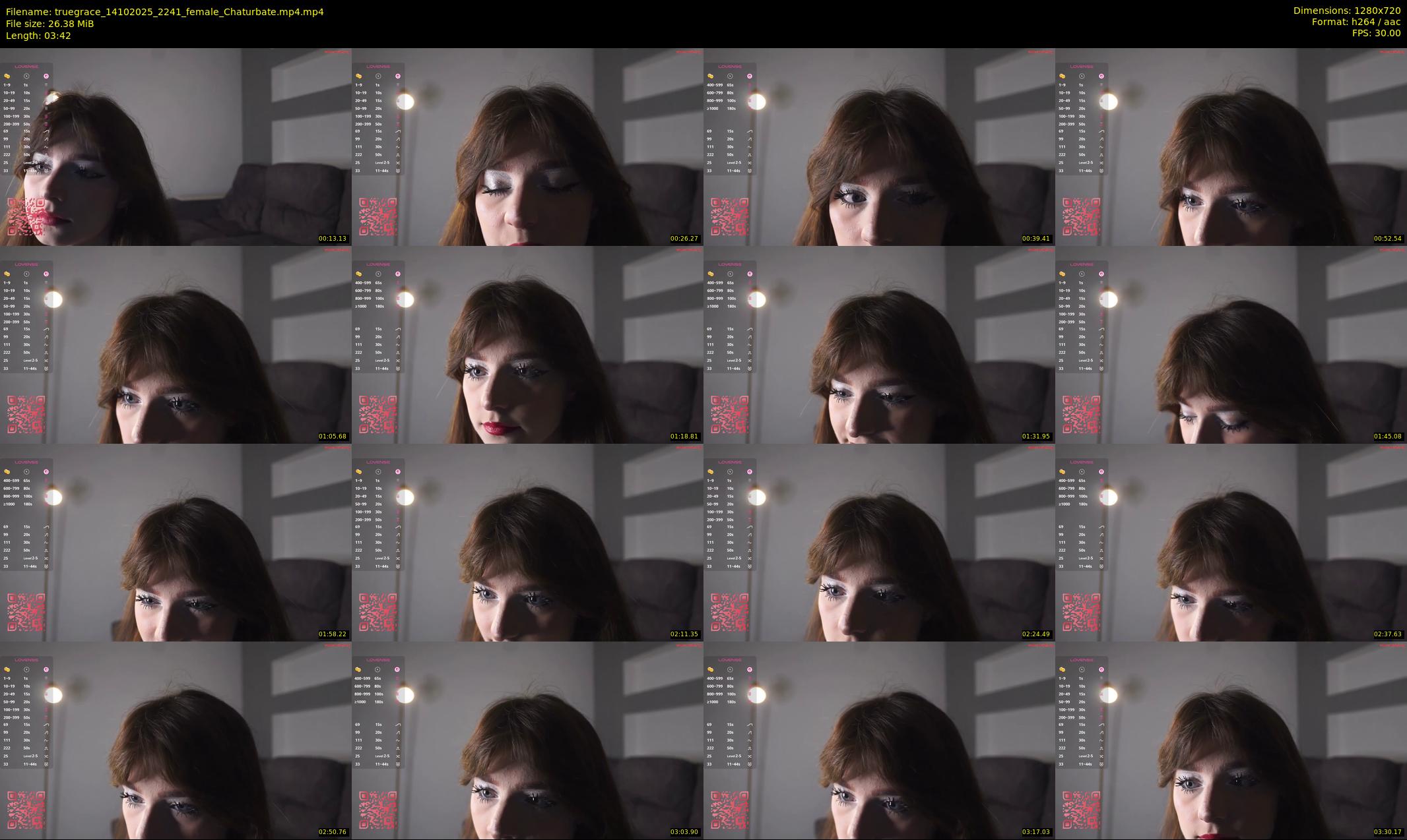 truegrace — 4 minute Chaturbate female cam show recording, 720p, Oct 14, 2025
