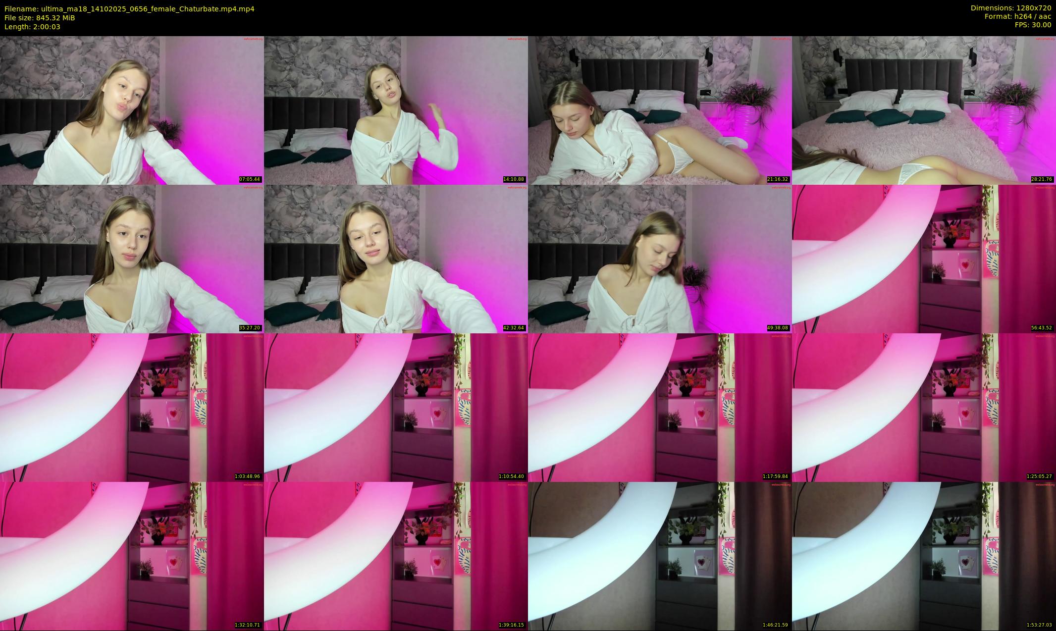 ultima_ma18 — 121 minute Chaturbate female cam show recording, 720p, Oct 14, 2025