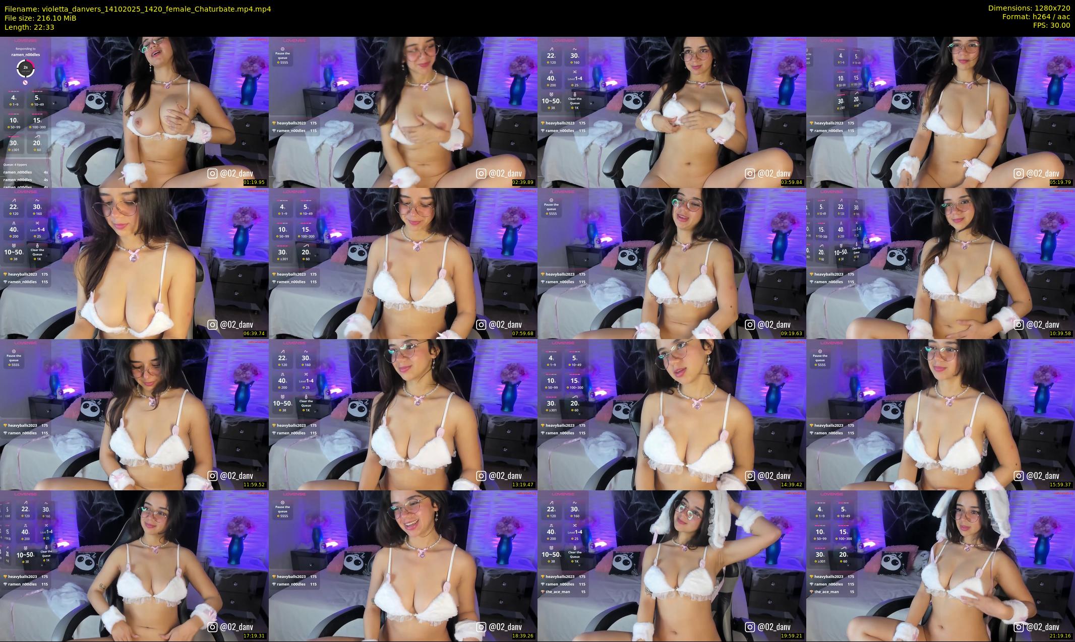 violetta_danvers — 23 minute Chaturbate female cam show recording, 720p, Oct 14, 2025
