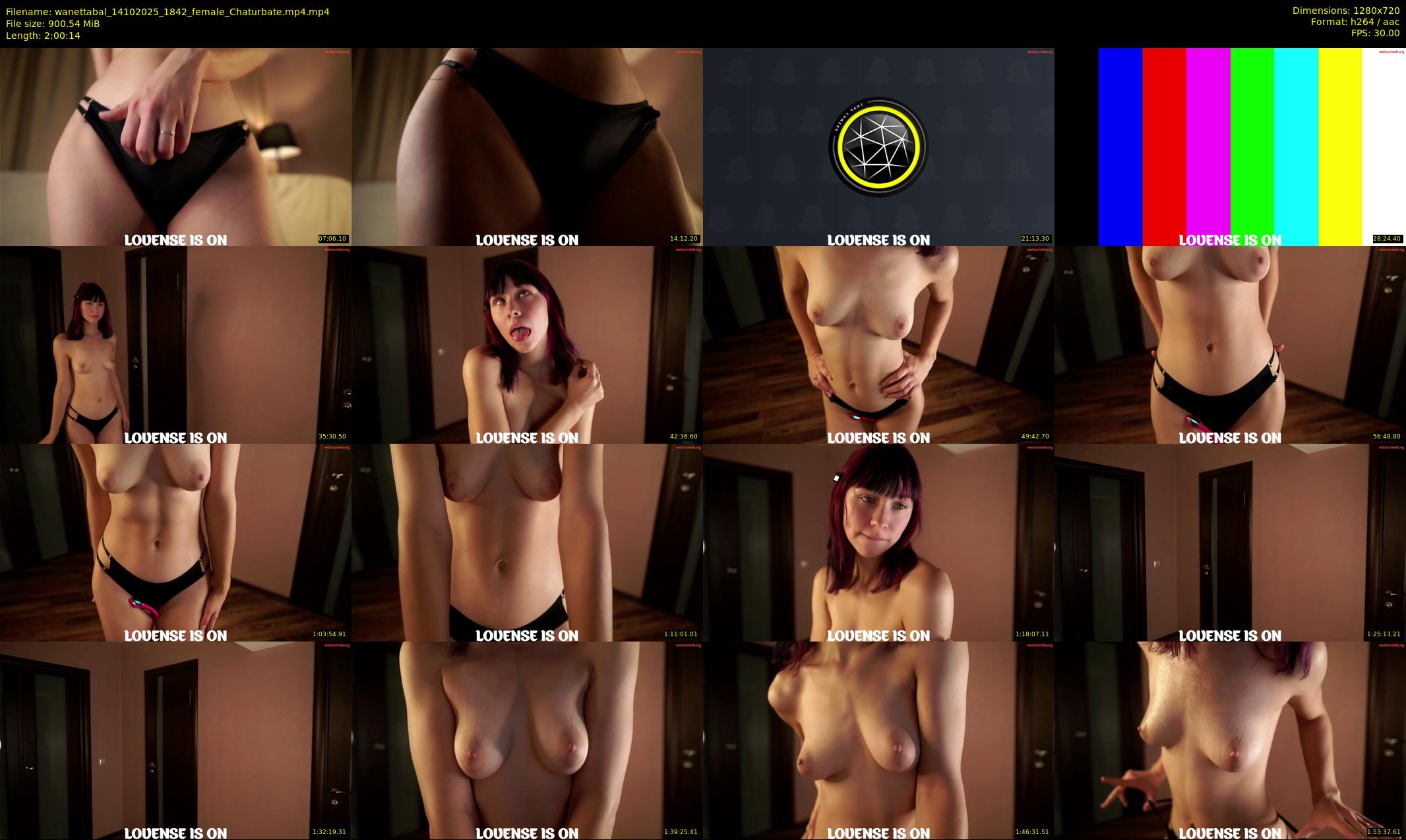 wanettabal — 121 minute Chaturbate female cam show recording, 720p, Oct 14, 2025