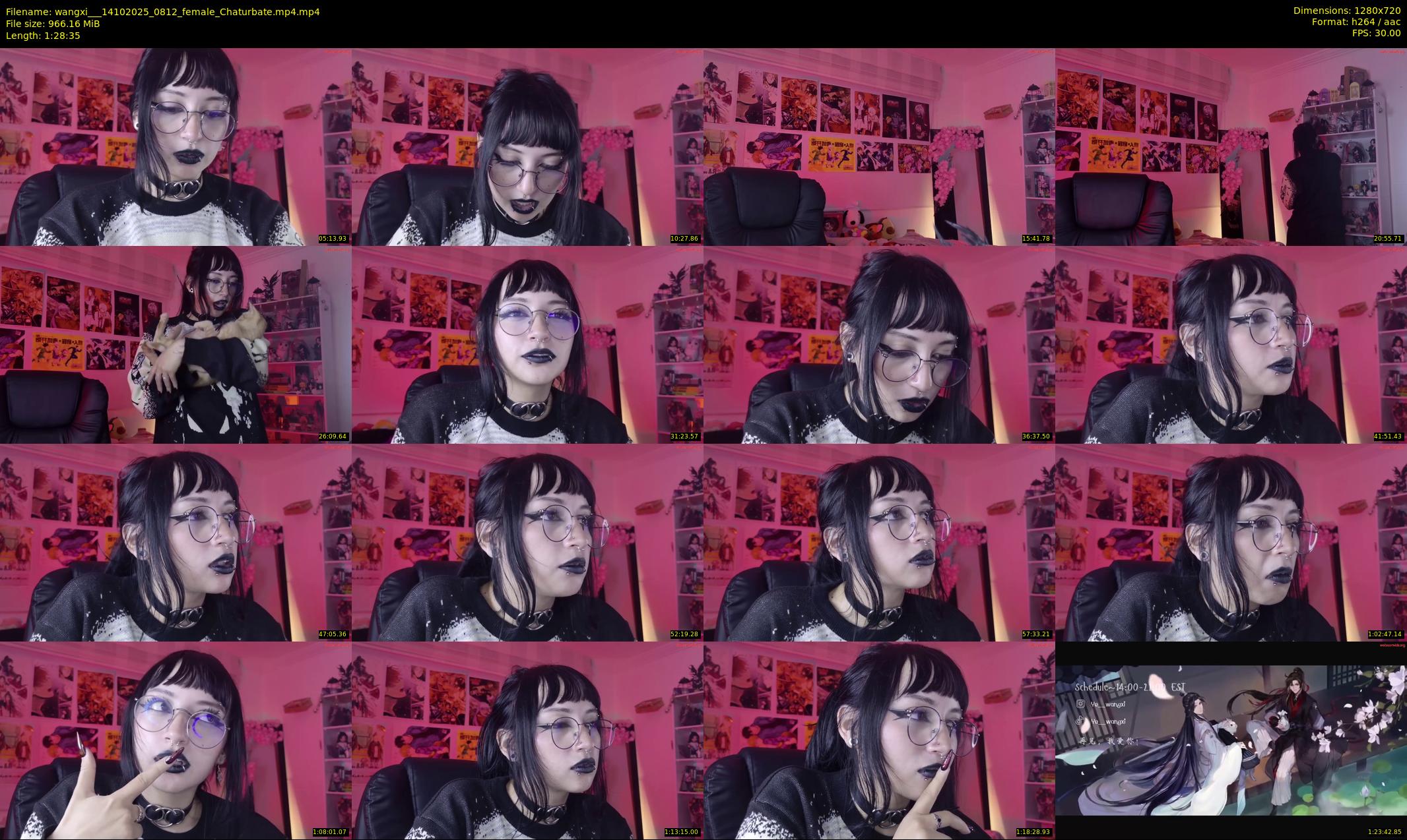 wangxi__ — 89 minute Chaturbate female cam show recording, 720p, Oct 14, 2025