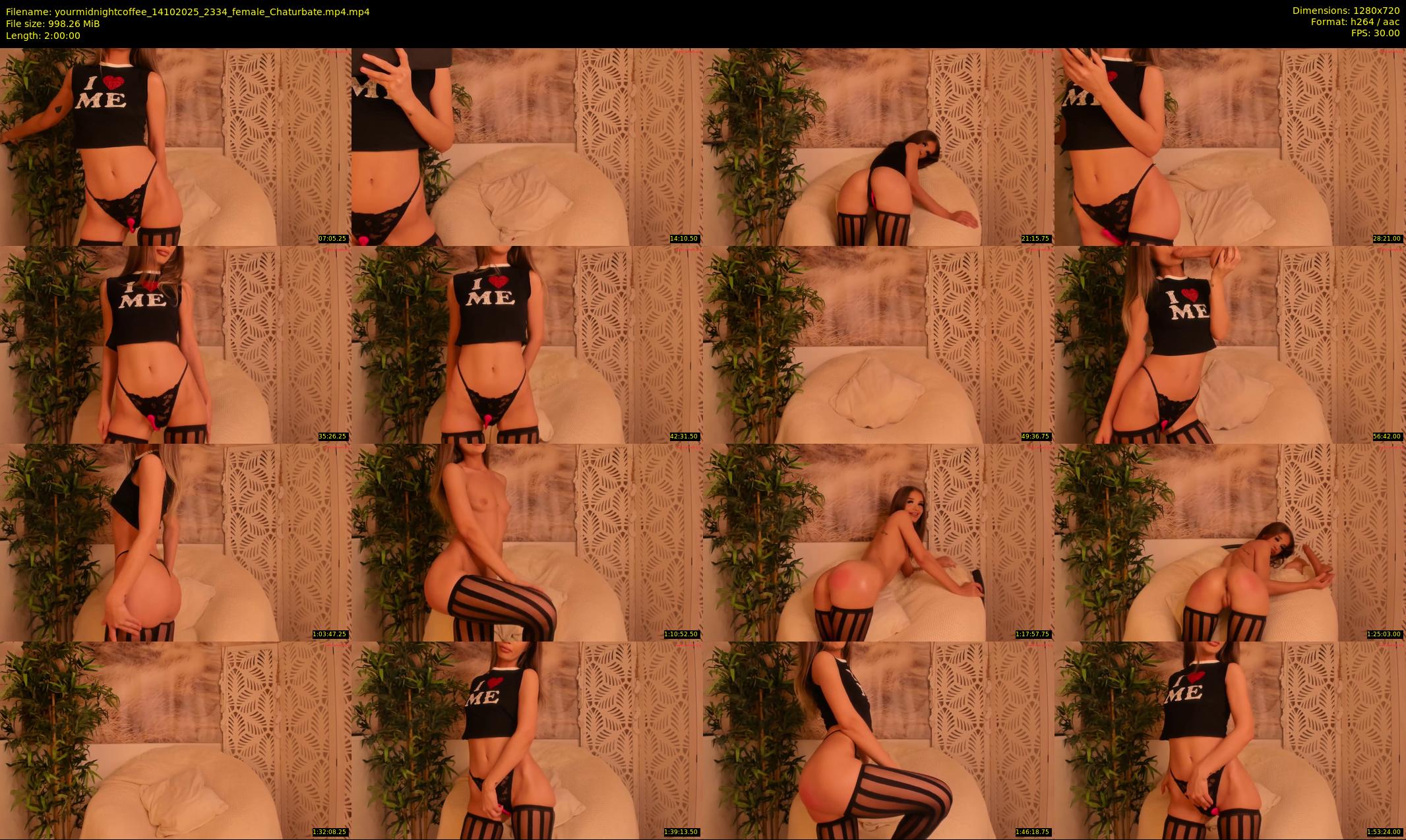 yourmidnightcoffee — 120 minute Chaturbate female cam show recording, 720p, Oct 14, 2025