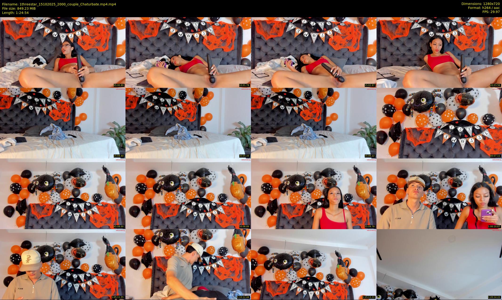 1threestar — 85 minute Chaturbate couple cam show recording, 720p, Oct 15, 2025