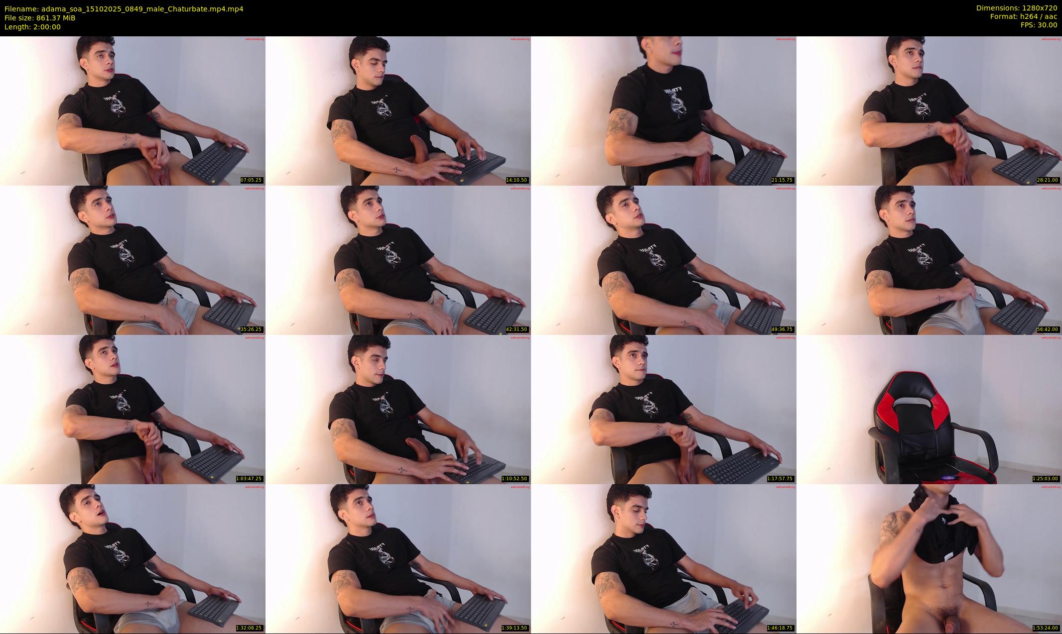 adama_soa — 120 minute Chaturbate male cam show recording, 720p, Oct 15, 2025
