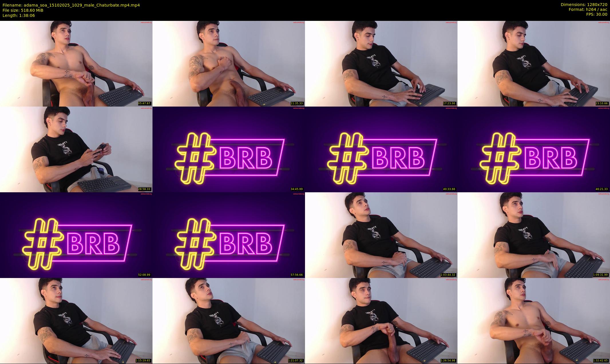 adama_soa — 99 minute Chaturbate male cam show recording, 720p, Oct 15, 2025
