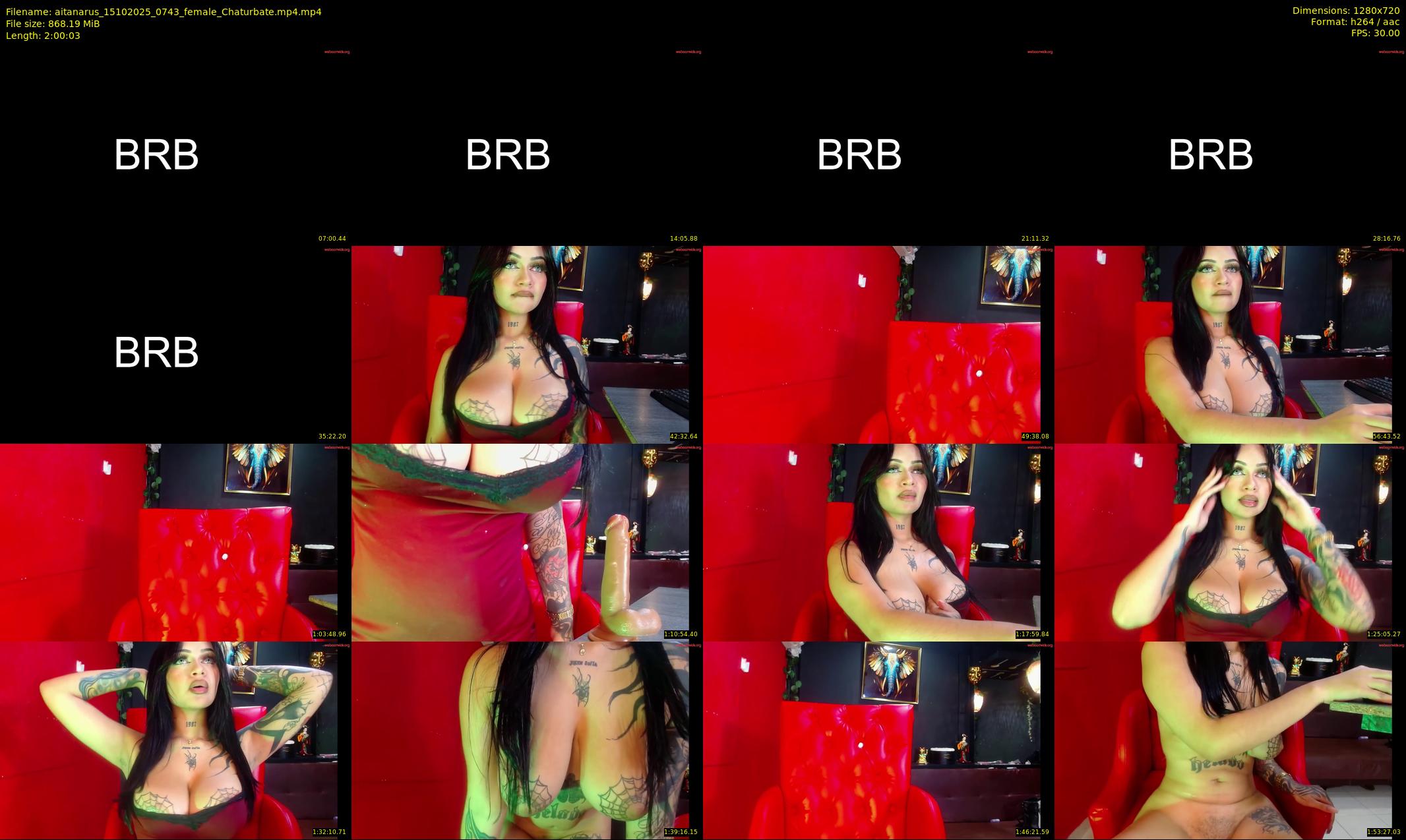aitanarus — 121 minute Chaturbate female cam show recording, 720p, Oct 15, 2025