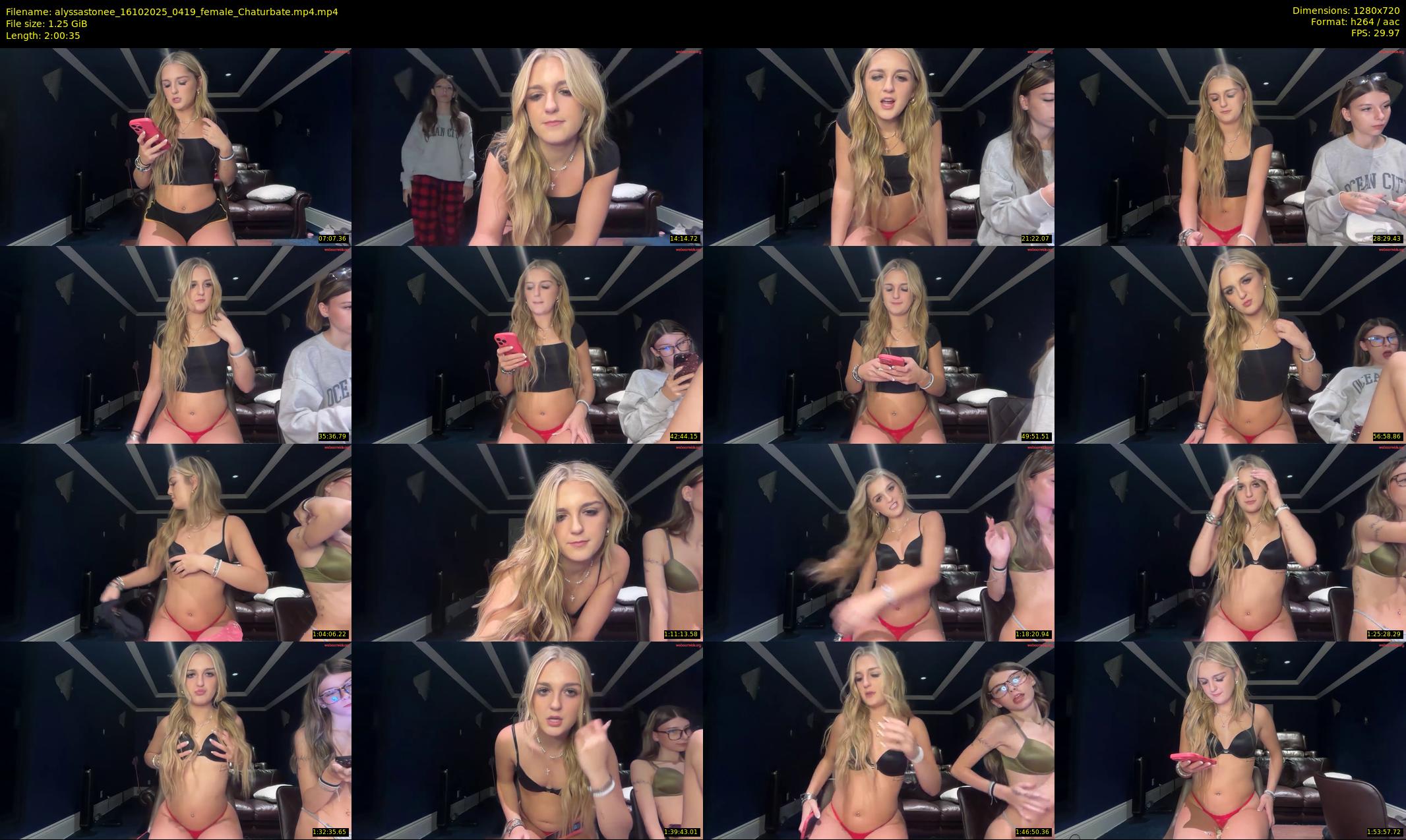 alyssastonee — 121 minute Chaturbate female cam show recording, 720p, Oct 16, 2025