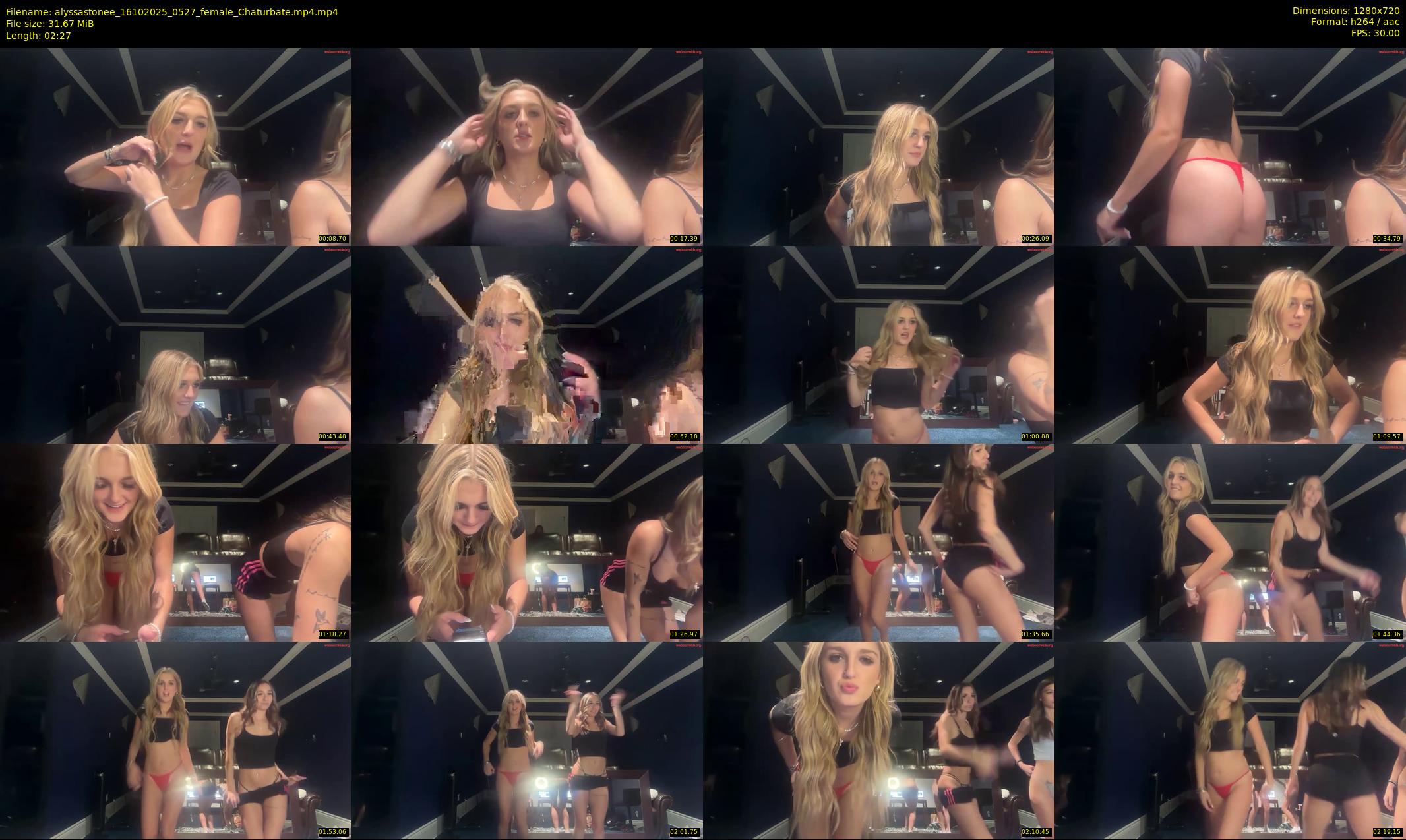 alyssastonee — 3 minute Chaturbate female cam show recording, 720p, Oct 16, 2025