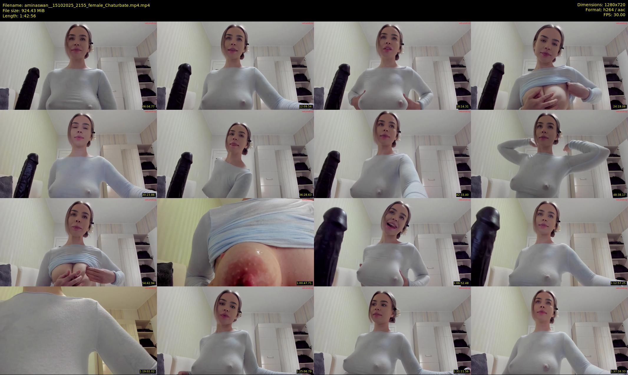 aminaswan_ — 103 minute Chaturbate female cam show recording, 720p, Oct 15, 2025
