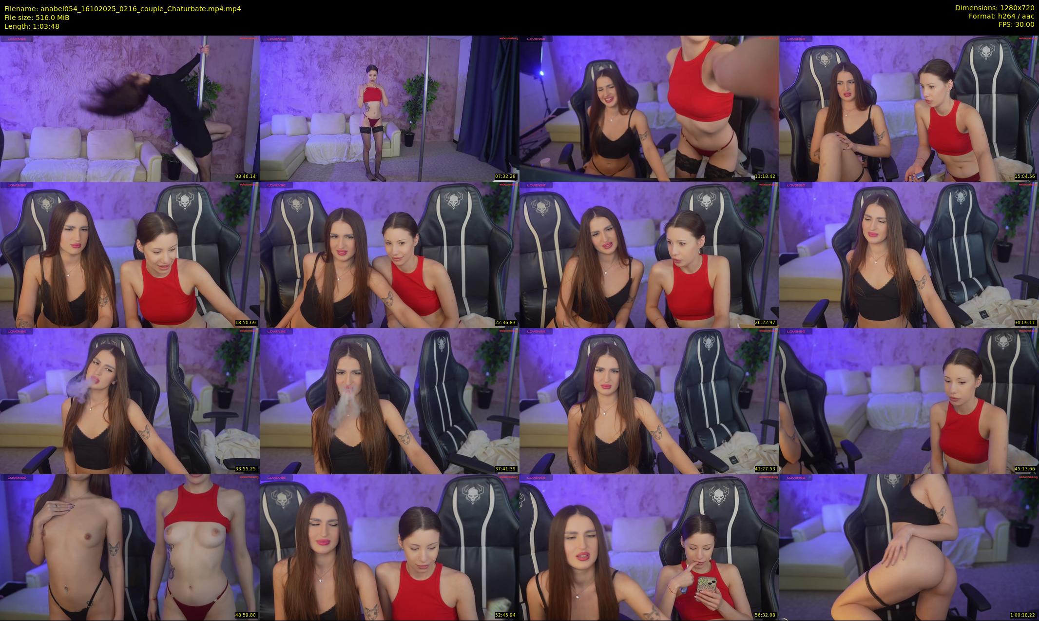 anabel054 — 64 minute Chaturbate female cam show recording, 720p, Oct 16, 2025