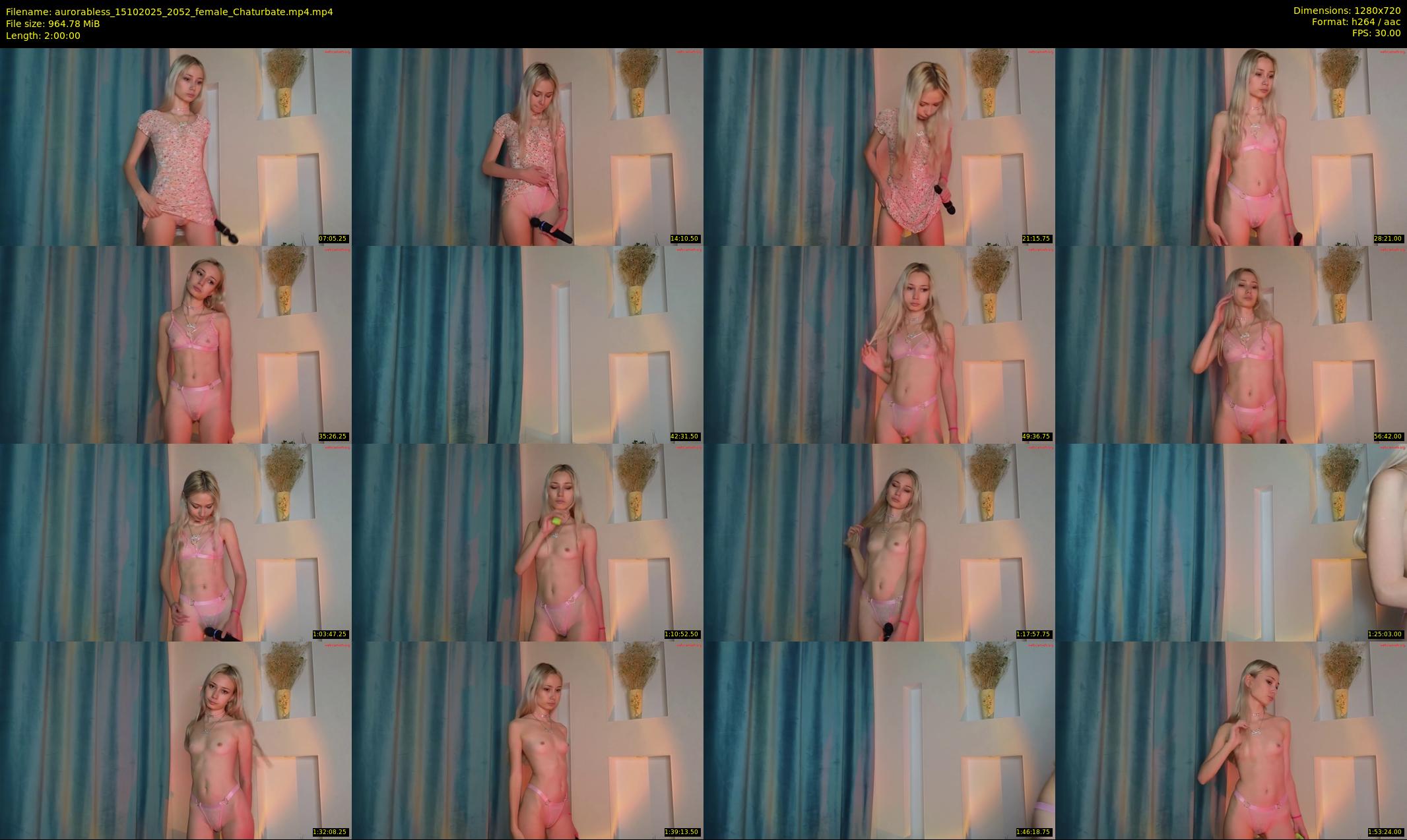 aurorabless — 120 minute Chaturbate female cam show recording, 720p, Oct 15, 2025