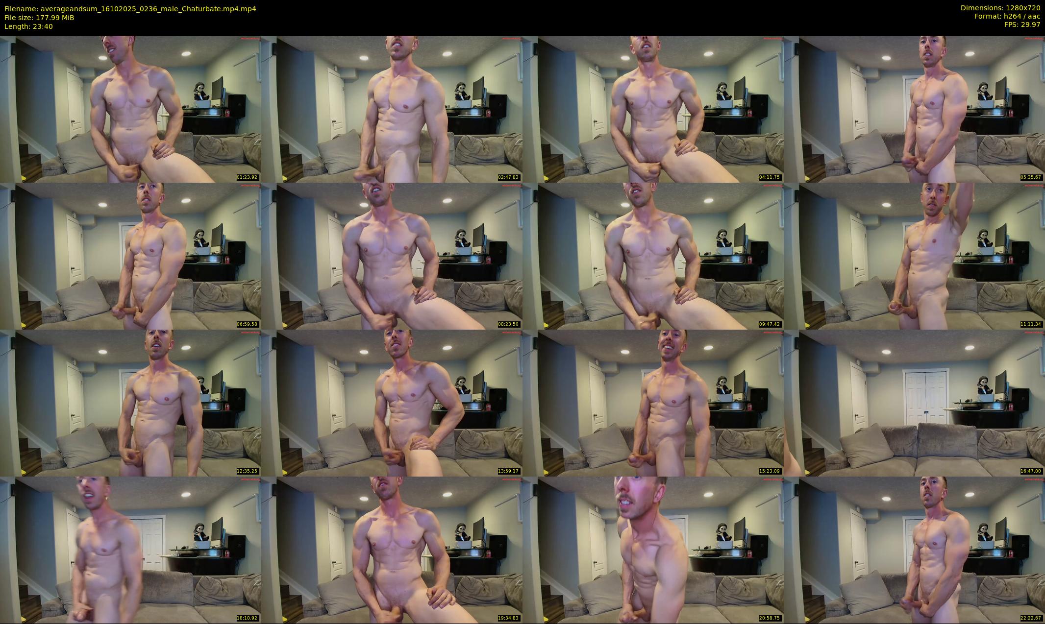 averageandsum — 24 minute Chaturbate male cam show recording, 720p, Oct 16, 2025