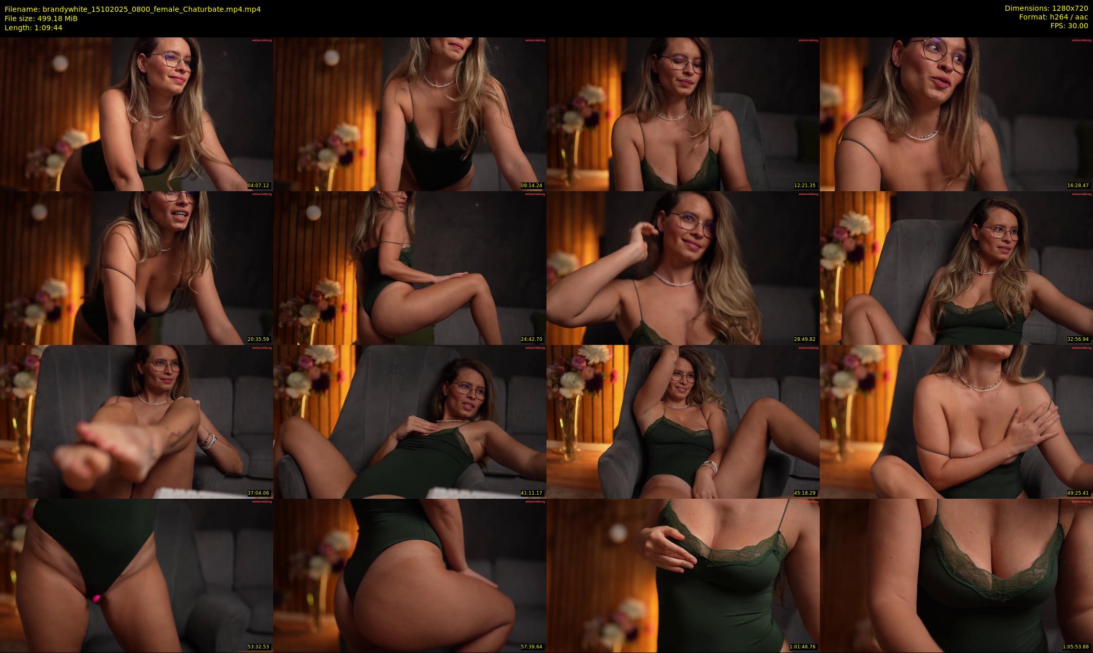 brandywhite — 70 minute Chaturbate female cam show recording, 720p, Oct 15, 2025
