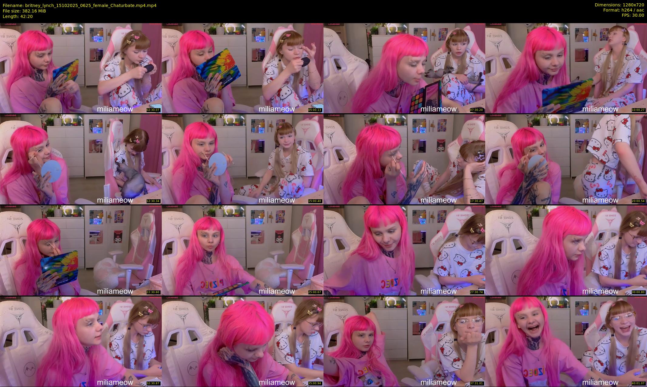 britney_lynch — 43 minute Chaturbate female cam show recording, 720p, Oct 15, 2025