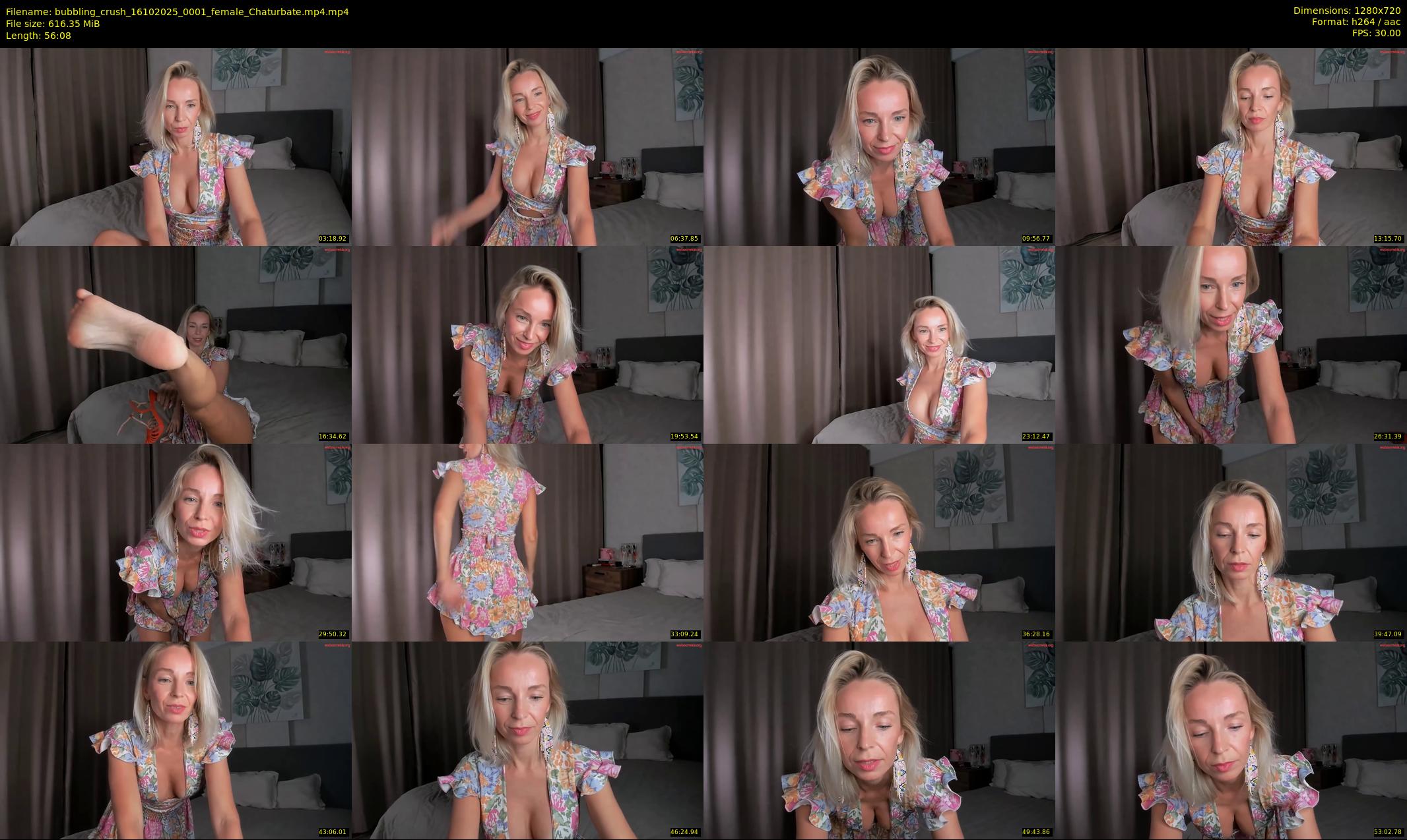bubbling_crush — 57 minute Chaturbate female cam show recording, 720p, Oct 16, 2025