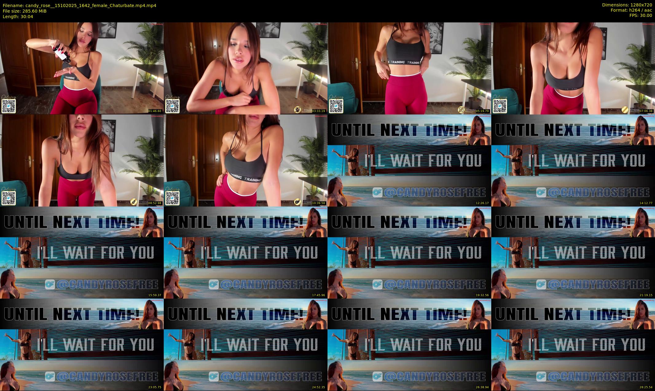 candy_rose_ — 31 minute Chaturbate female cam show recording, 720p, Oct 15, 2025
