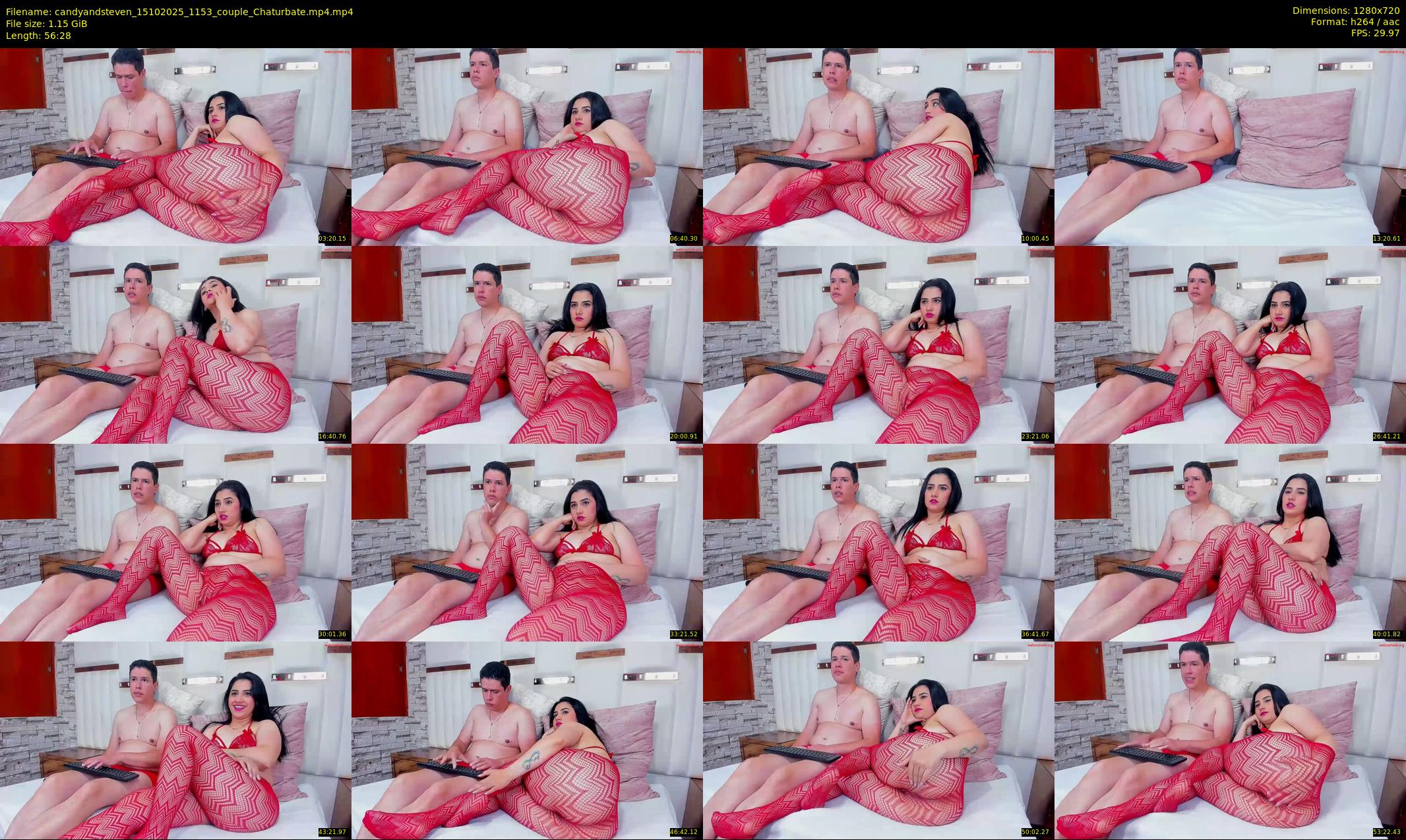 candyandsteven — 57 minute Chaturbate couple cam show recording, 720p, Oct 15, 2025