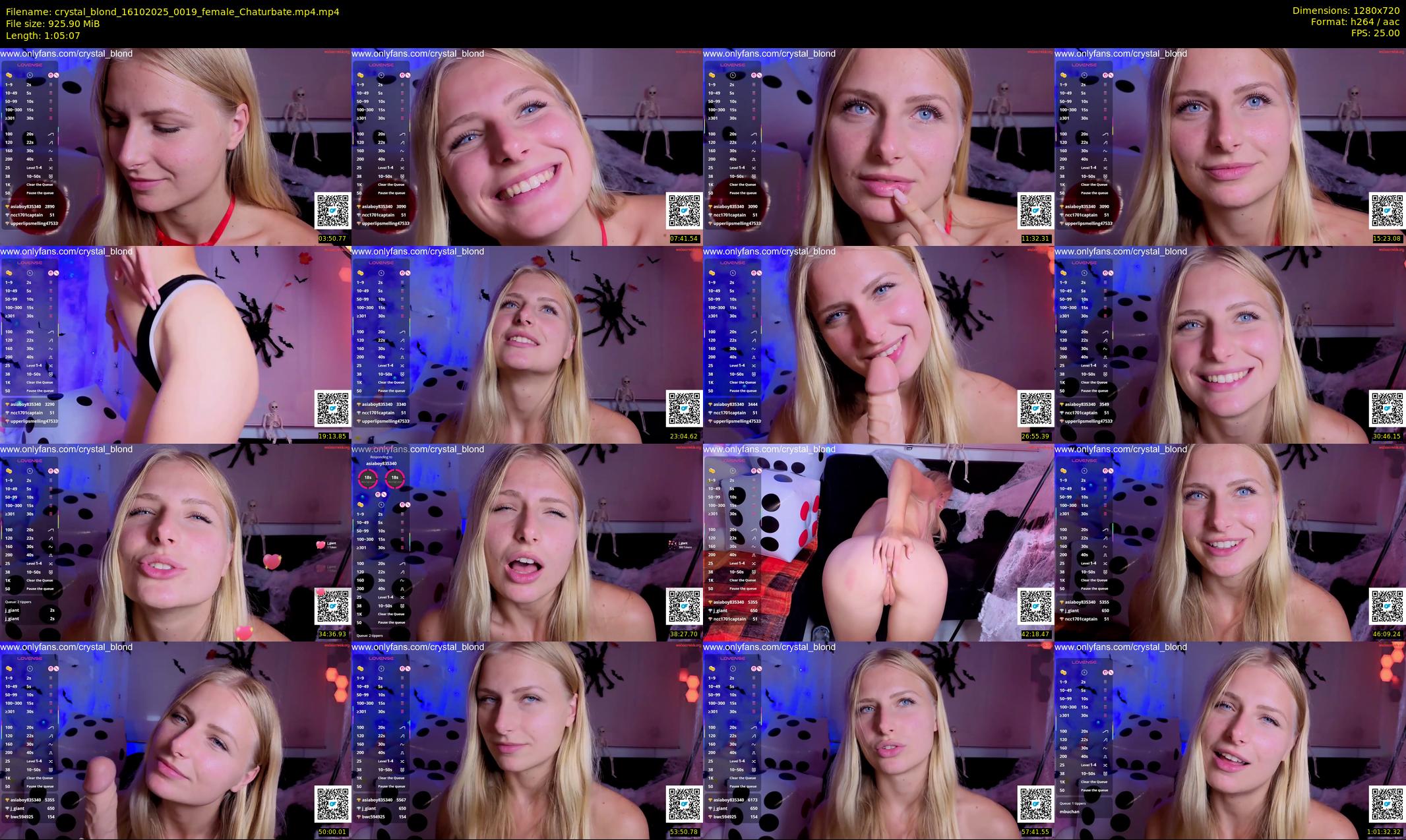 crystal_blond — 66 minute Chaturbate female cam show recording, 720p, Oct 16, 2025