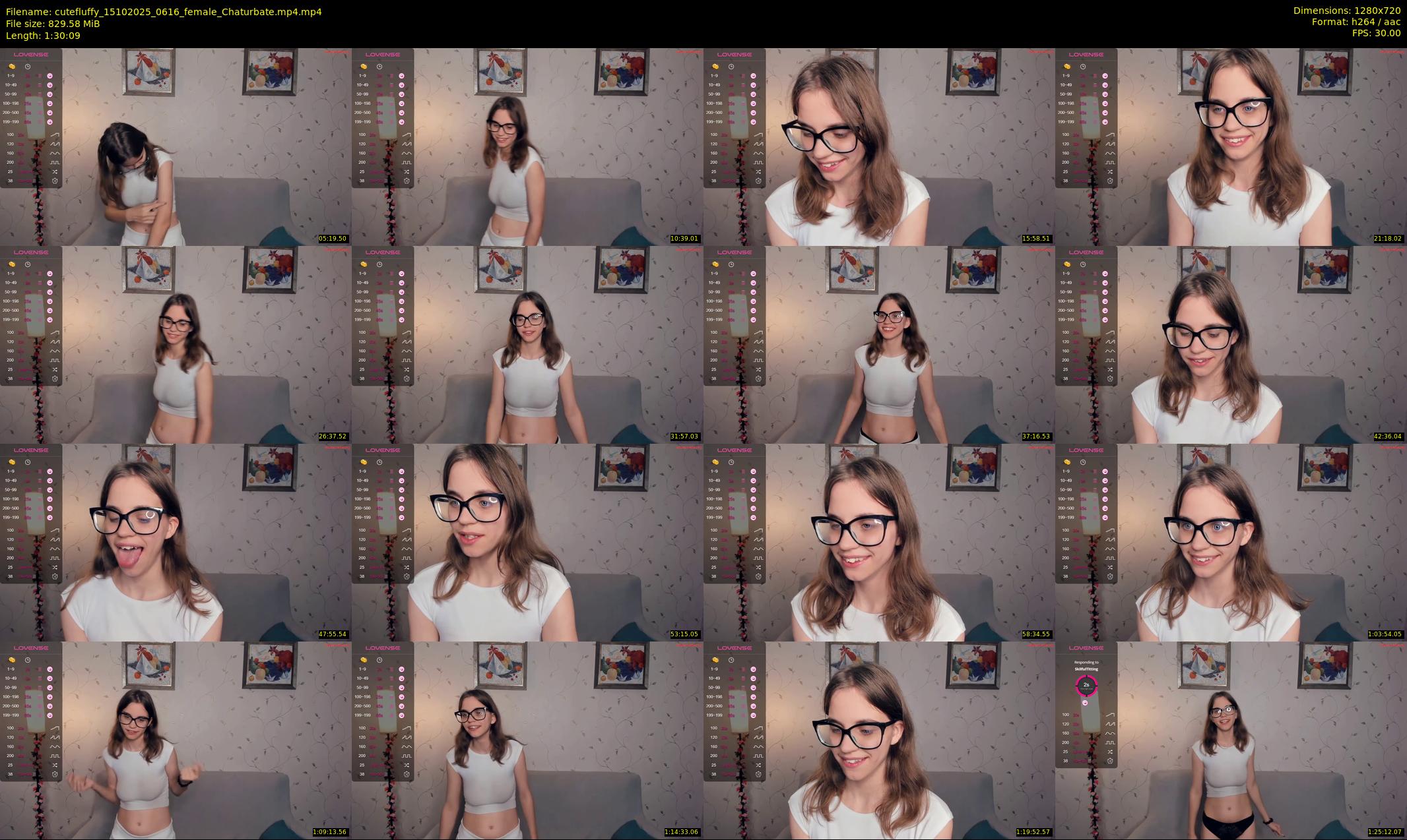 cutefluffy — 91 minute Chaturbate female cam show recording, 720p, Oct 15, 2025