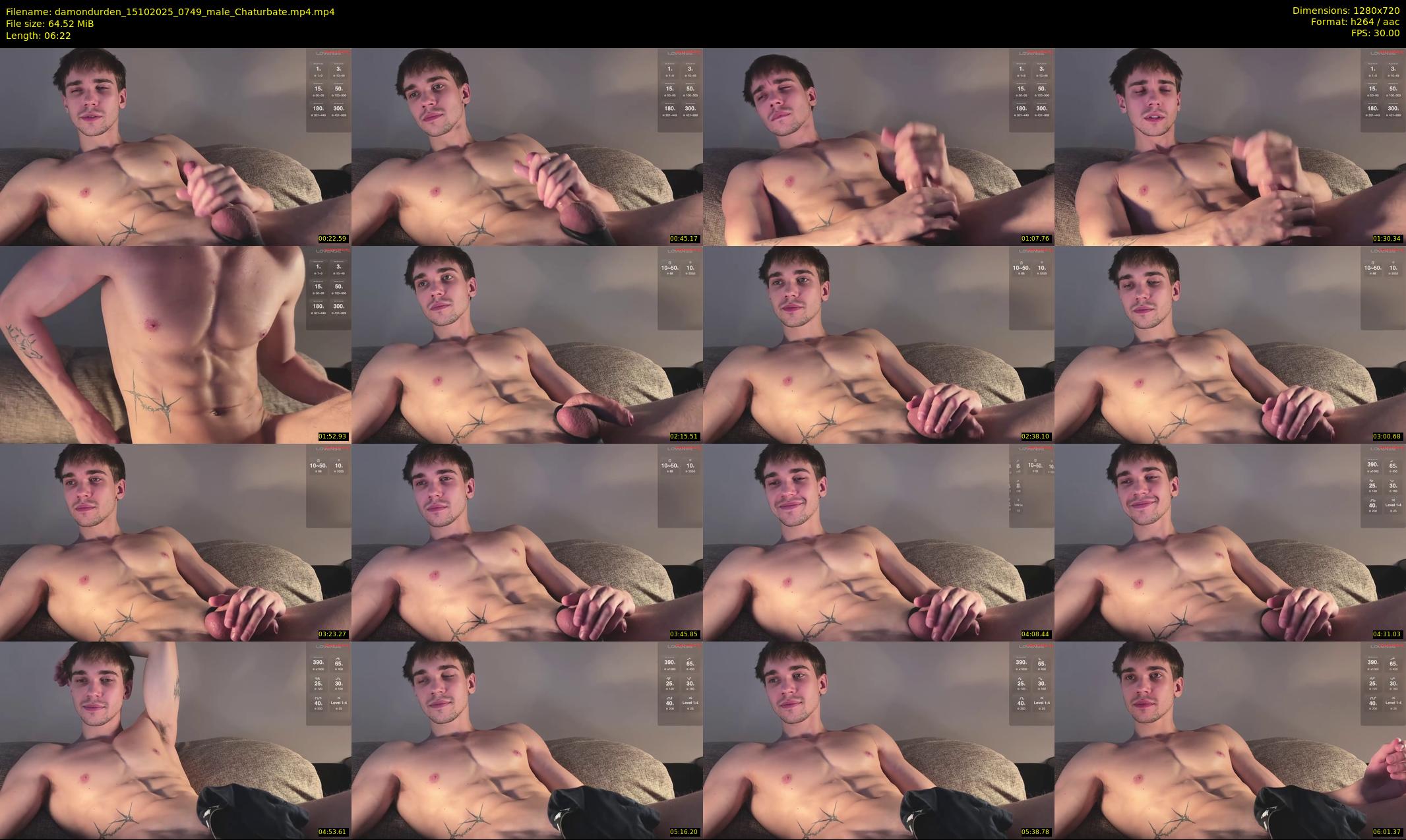 damondurden — 7 minute Chaturbate male cam show recording, 720p, Oct 15, 2025