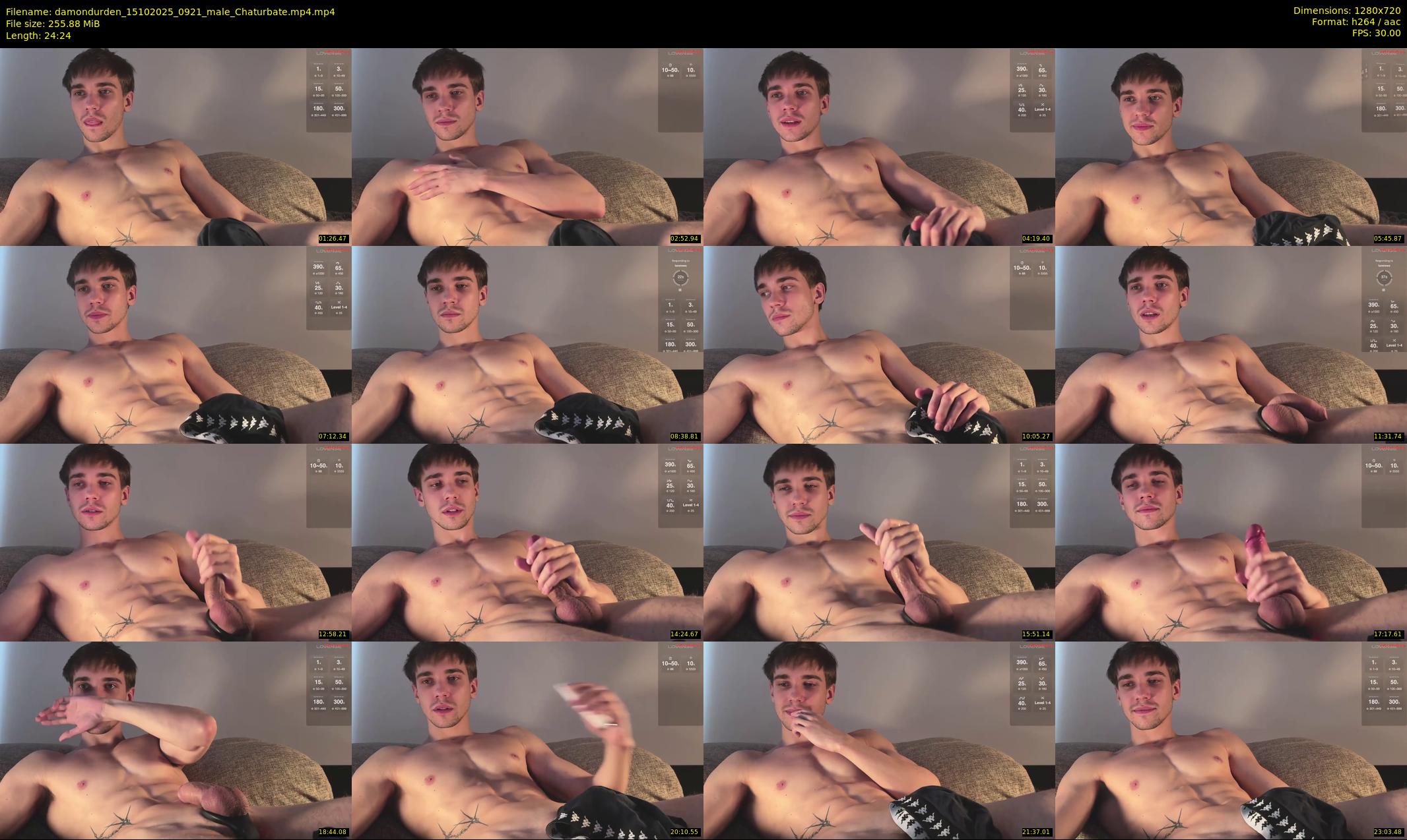 damondurden — 25 minute Chaturbate male cam show recording, 720p, Oct 15, 2025